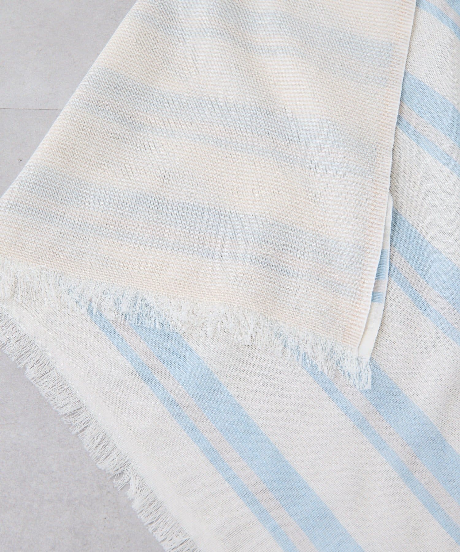 COLLAGE GALLARDAGALANTE(コラージュ ガリャルダガランテ) 【PAPILLONNER/パピヨネ】アシンメトリーボーダーストール