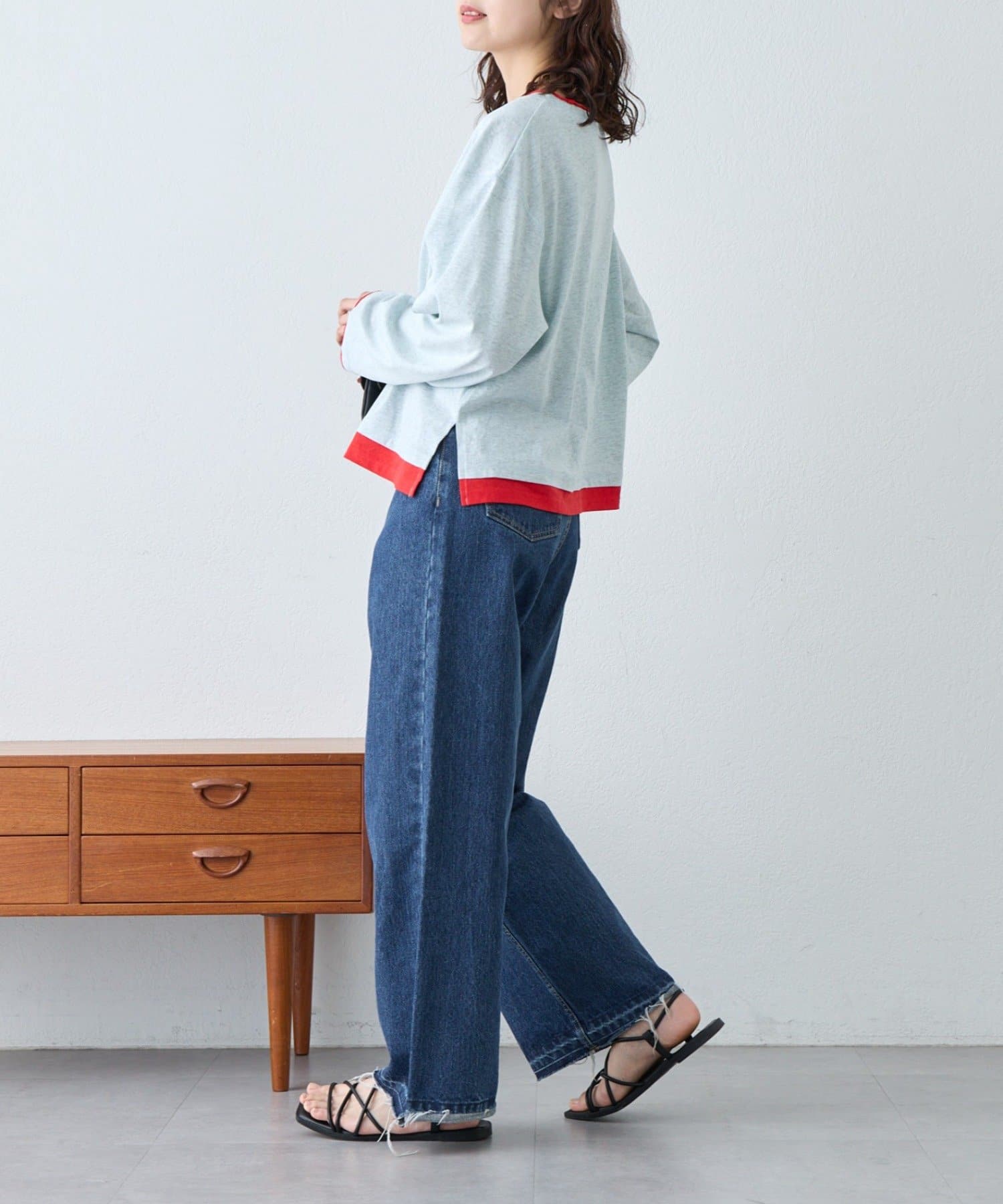 CIAOPANIC TYPY(チャオパニックティピー) 【新色登場/夏も快適】フェイクレイヤードシアースラブ刺繍オーバーTee