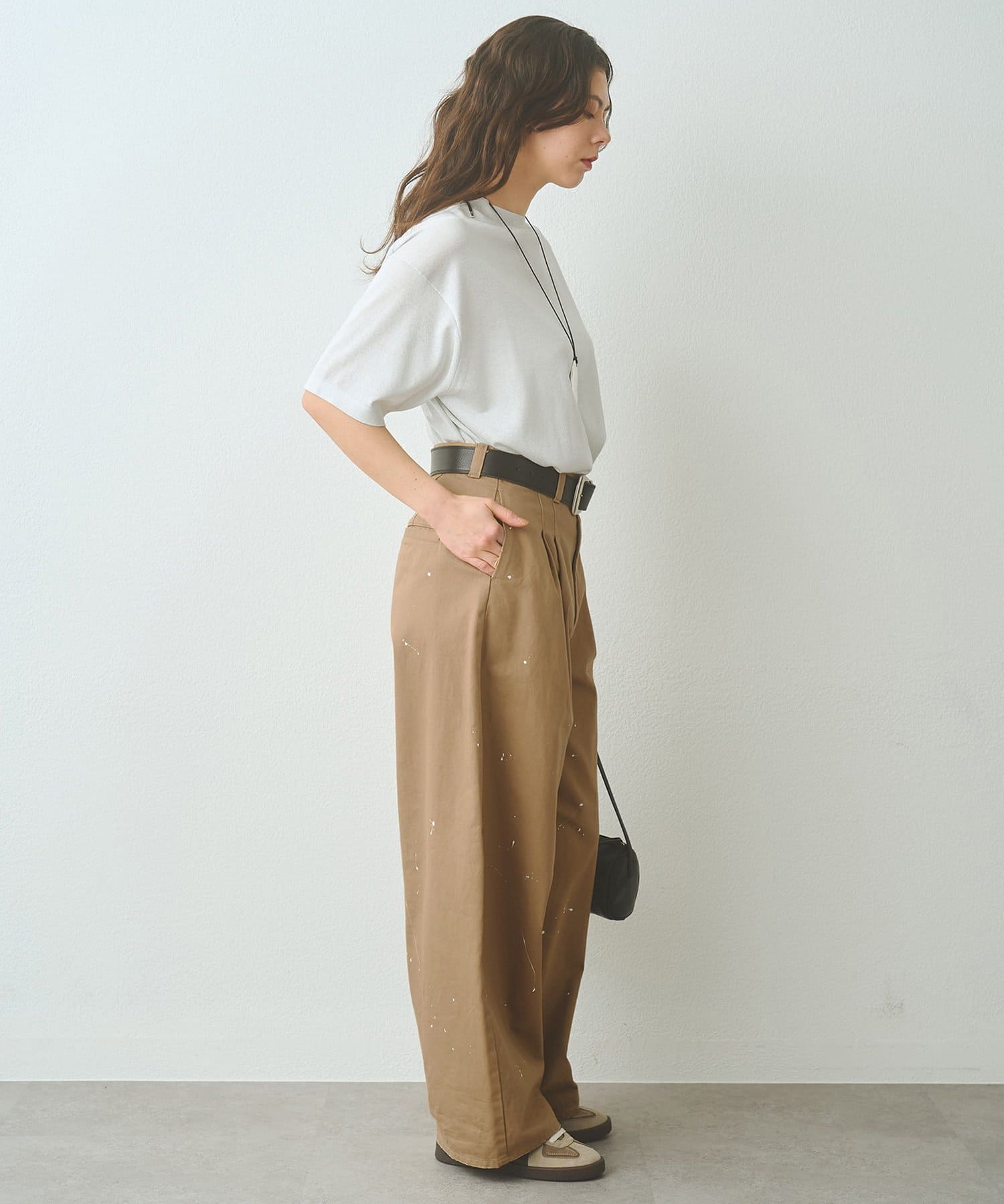 Whim Gazette(ウィム ガゼット) ラメニットTEE