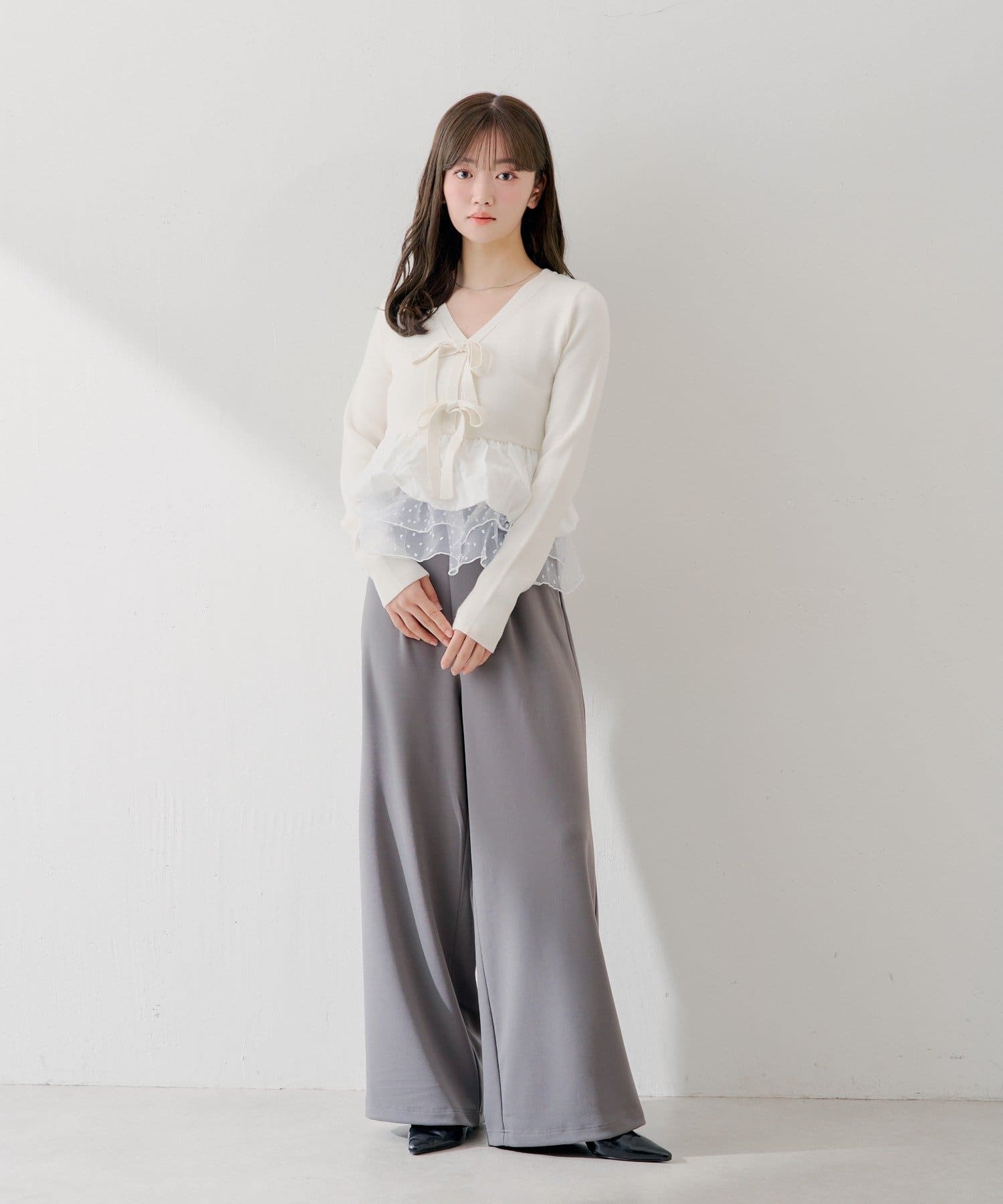 Chico(チコ) 3/12(木)0:00販売開始【SALON by Chico】マルチway / ビッグリボンバルーンペプラムコンビネゾン