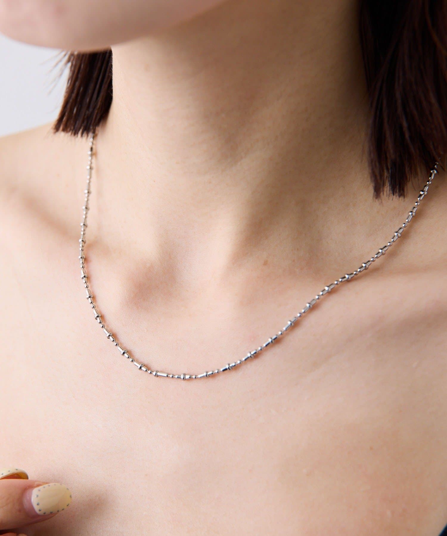 COLLAGE GALLARDAGALANTE(コラージュ ガリャルダガランテ) 【PAPILLONNER/パピヨネ】ボールチェーンアレンジネックレス