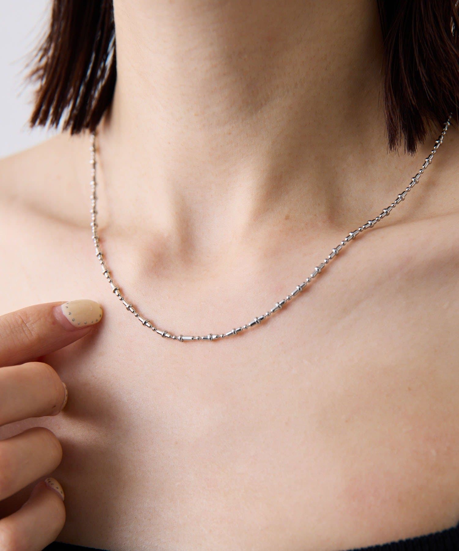 COLLAGE GALLARDAGALANTE(コラージュ ガリャルダガランテ) 【PAPILLONNER/パピヨネ】ボールチェーンアレンジネックレス