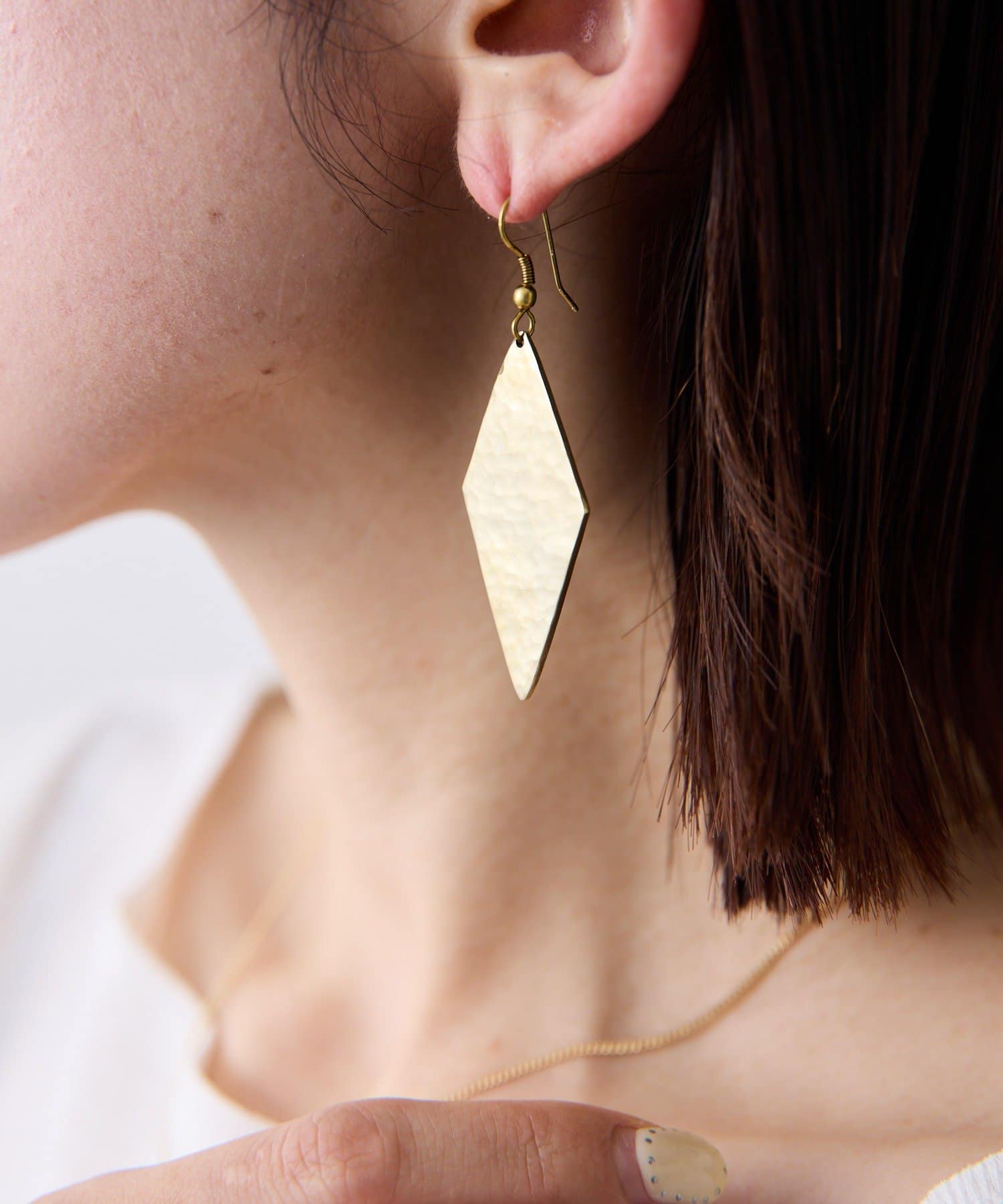 COLLAGE GALLARDAGALANTE(コラージュ ガリャルダガランテ) 【PAPILLONNER/パピヨネ】ダイヤプレートピアス