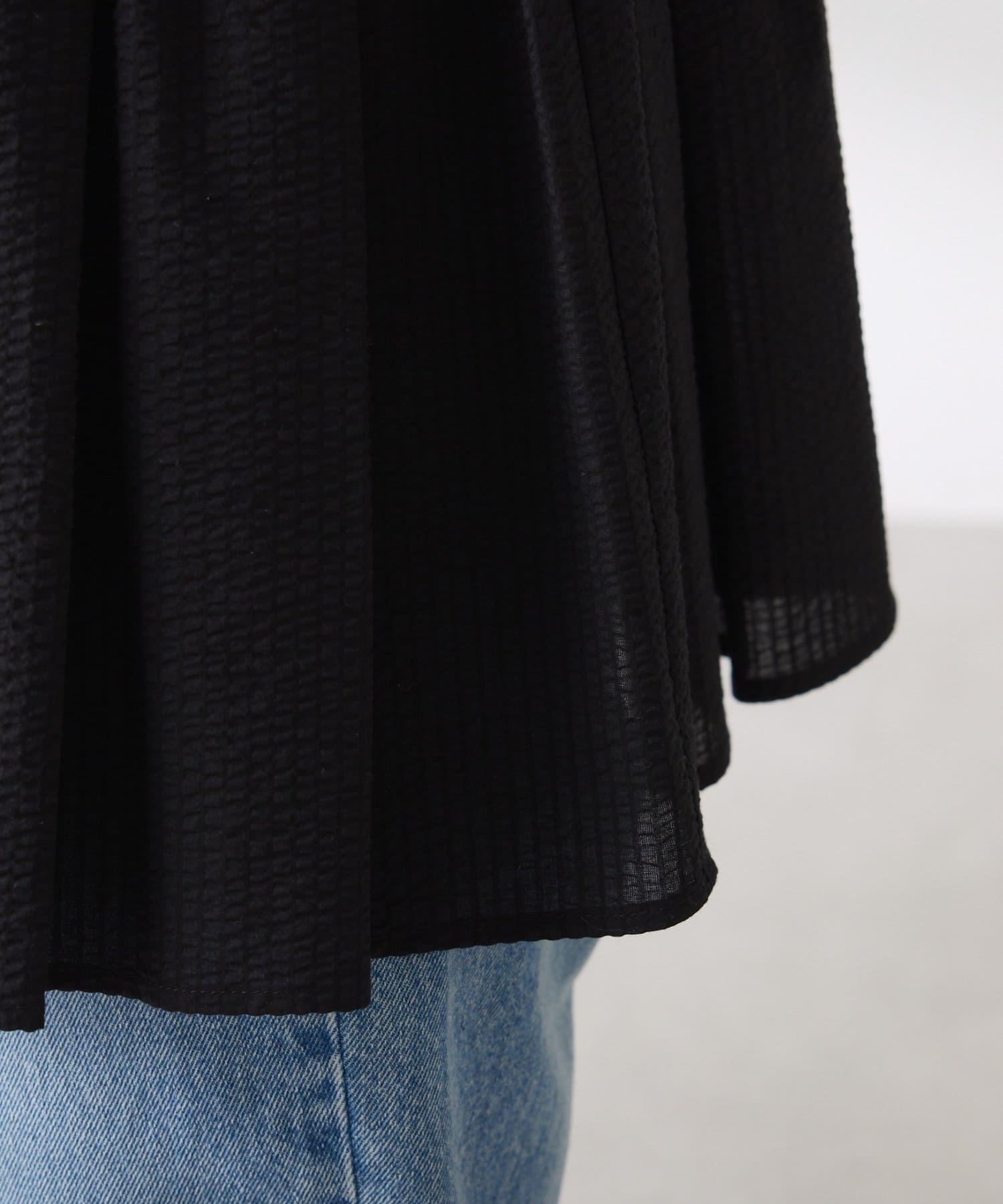 COLLAGE GALLARDAGALANTE(コラージュ ガリャルダガランテ) 【リバイバル/体型カバー】3WAYサッカーブラウス