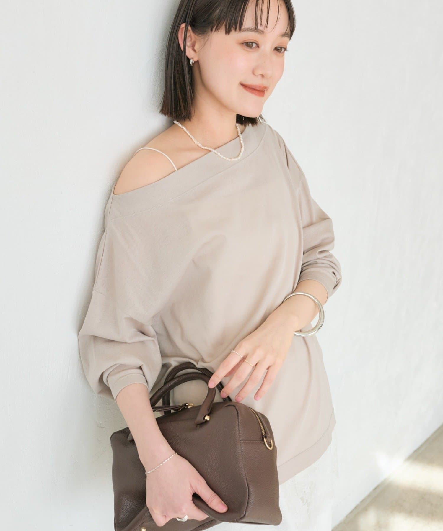 RIVE DROITE(リヴドロワ) 予約【大人の肌見せに】シアードルマンカットソー