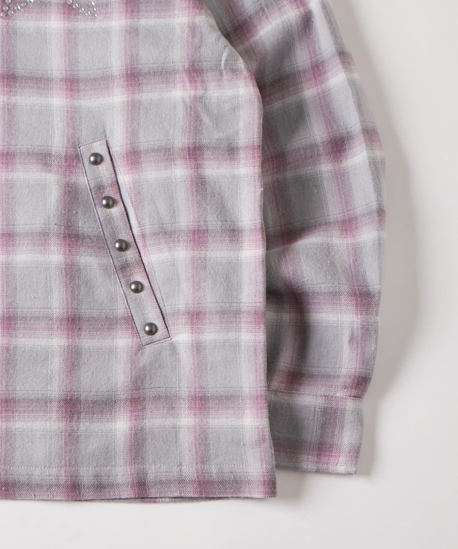 WHO’S WHO gallery(フーズフーギャラリー) 【UNISEX】KOOKY'N スタースタッズフードシャツ