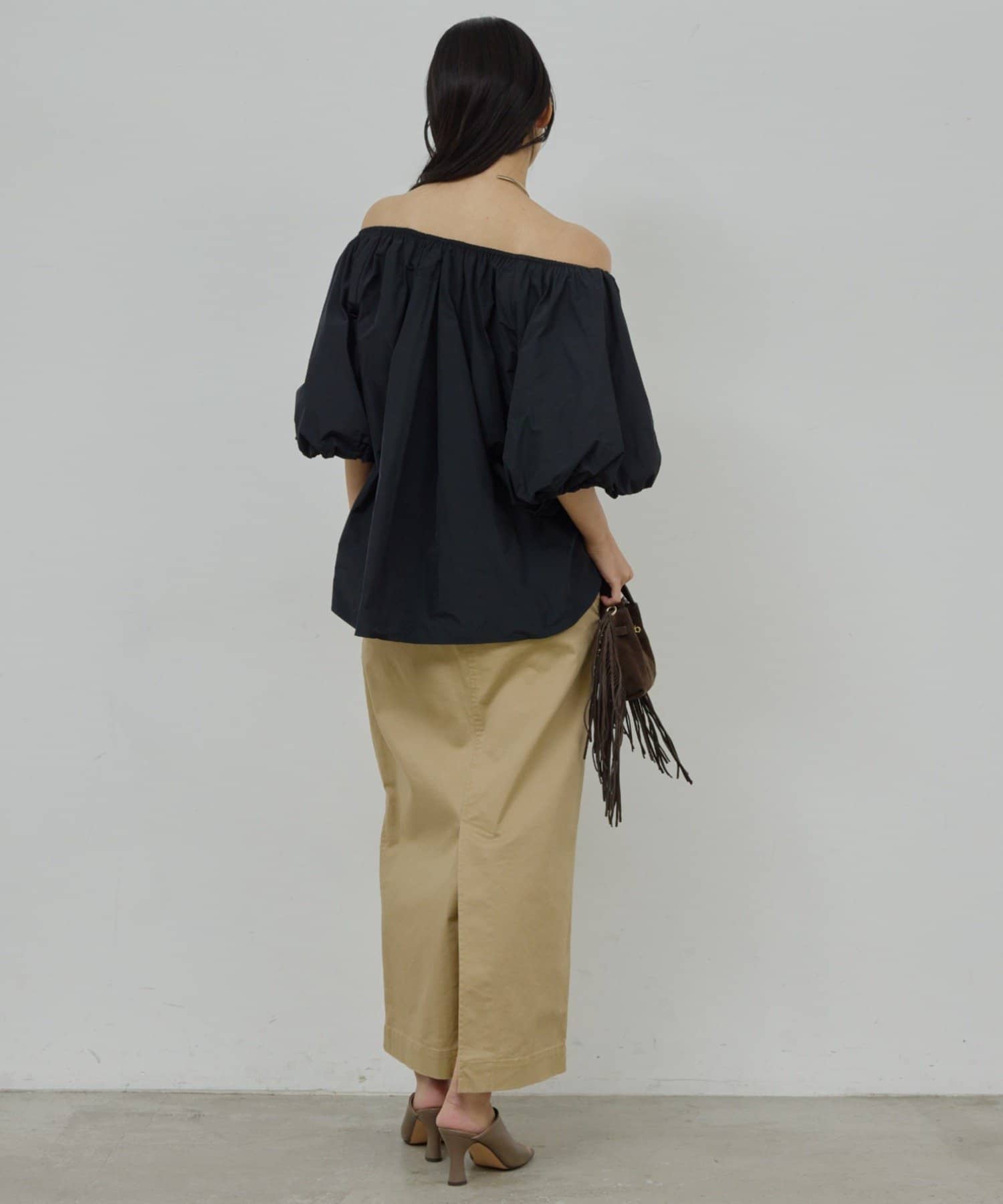 GALLARDAGALANTE(ガリャルダガランテ) 【手洗い可】バルーンブラウス