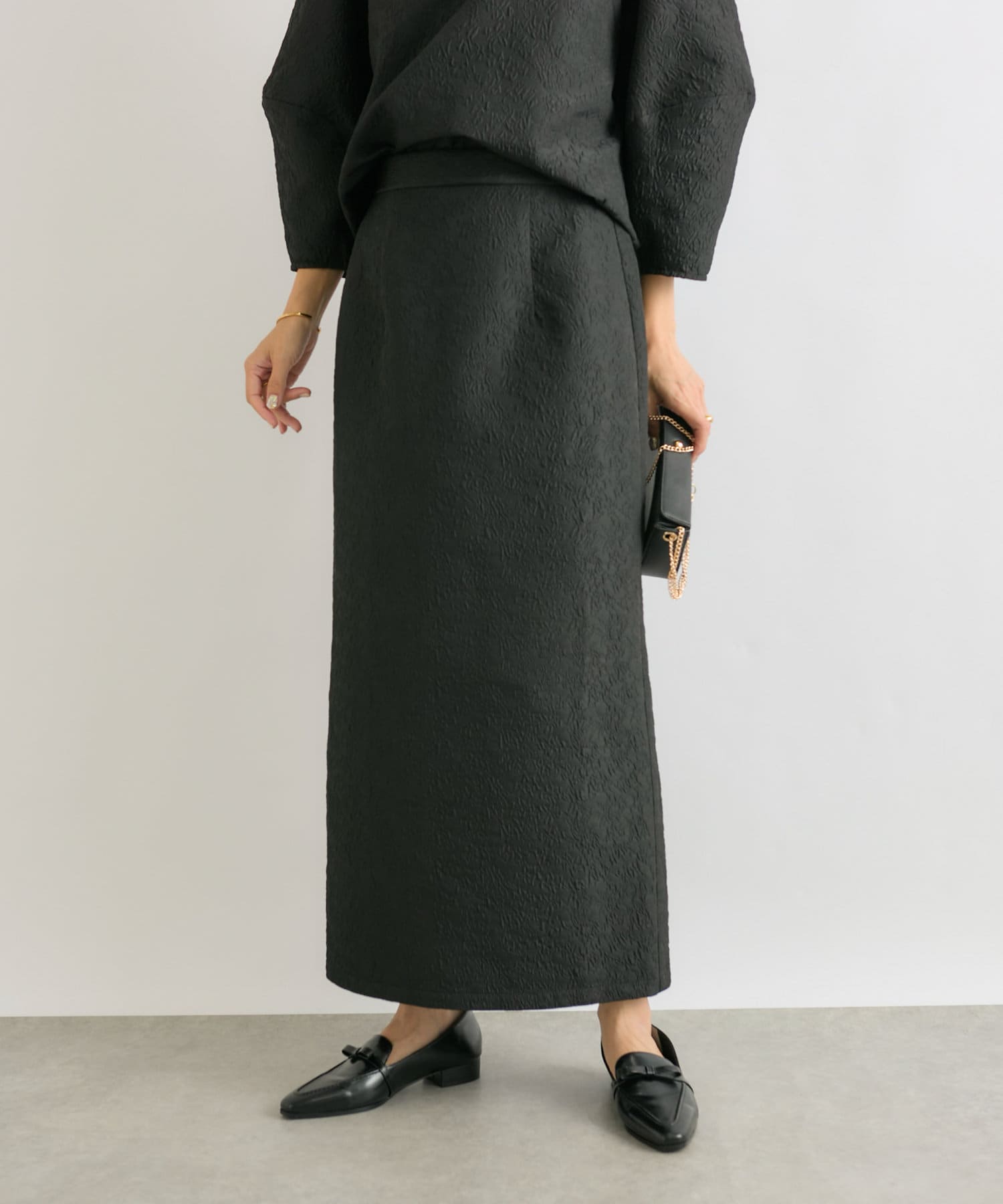 OUTLET(アウトレット) 【RIVE DROITE】ジャガードタイトスカート