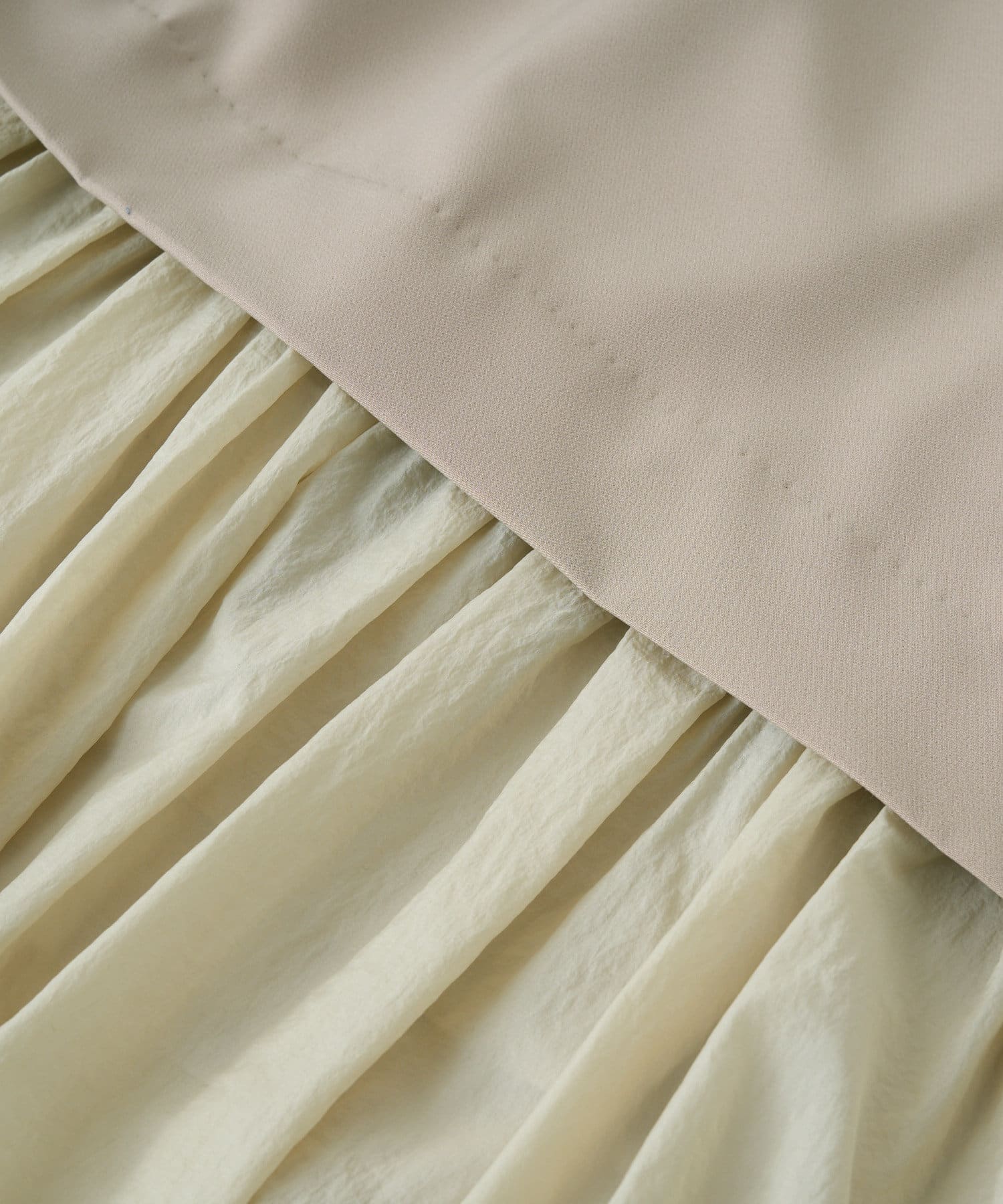 OUTLET(アウトレット) 【RIVE DROITE】シアー切替ギャザーマーメイドスカート