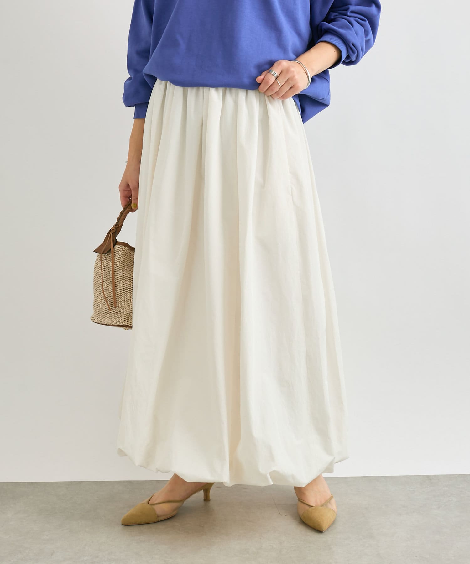 OUTLET(アウトレット) 【RIVE DROITE】【トレンド感◎】イージーバルーンスカート