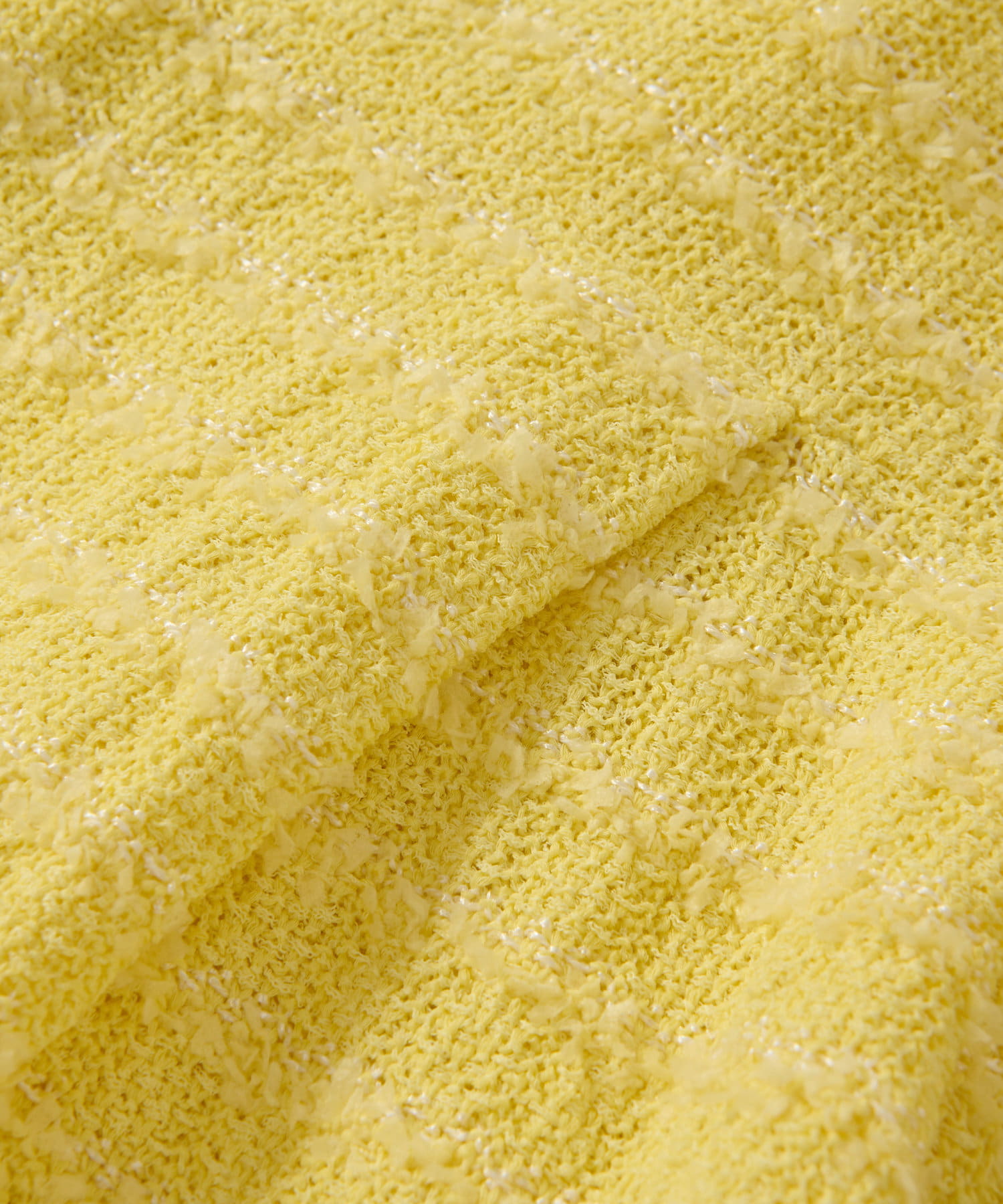 OUTLET(アウトレット) 【La boutique BonBon】ツイードノースリペプラムニット