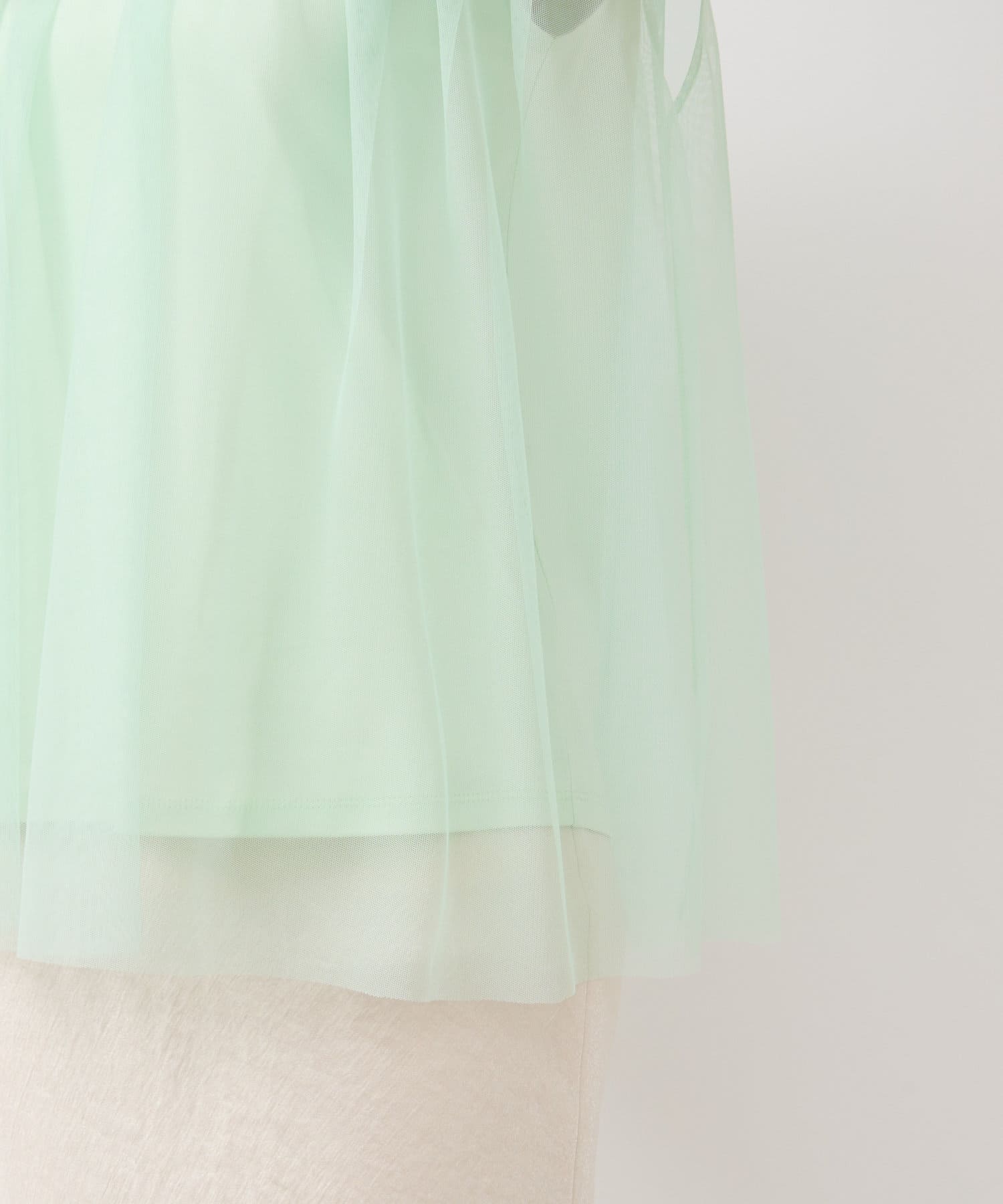 OUTLET(アウトレット) 【La boutique BonBon】チュールレイヤードカットソー