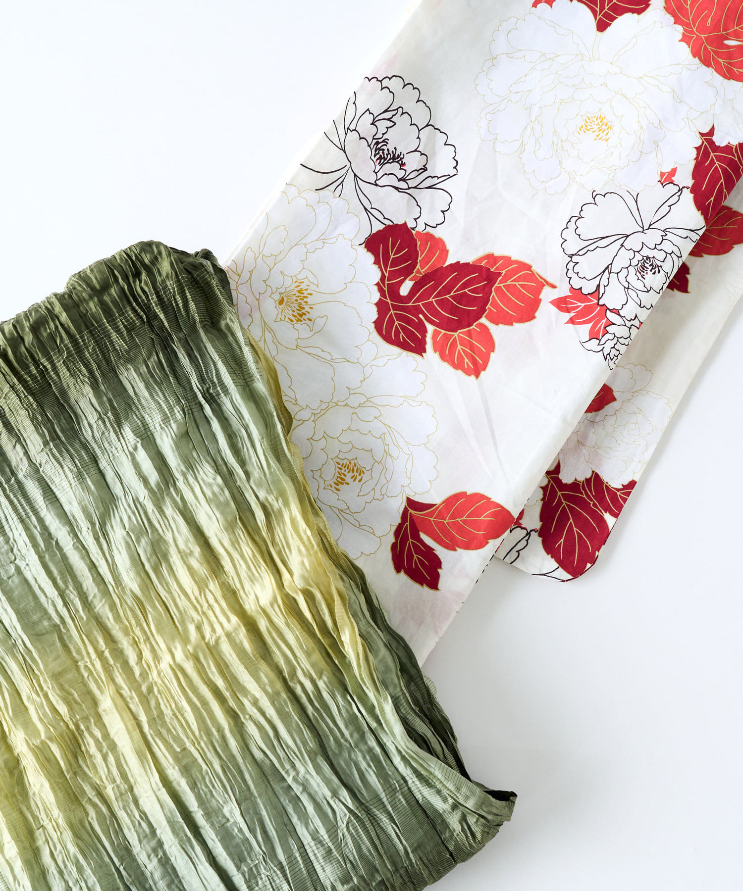 OUTLET(アウトレット) 【La boutique BonBon】はんなり重ね牡丹/浴衣と帯2点セット