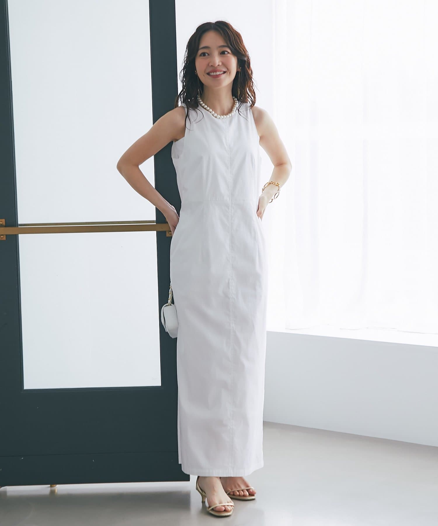 OUTLET(アウトレット) 【La boutique BonBon】コットンナイロンアメスリワンピース