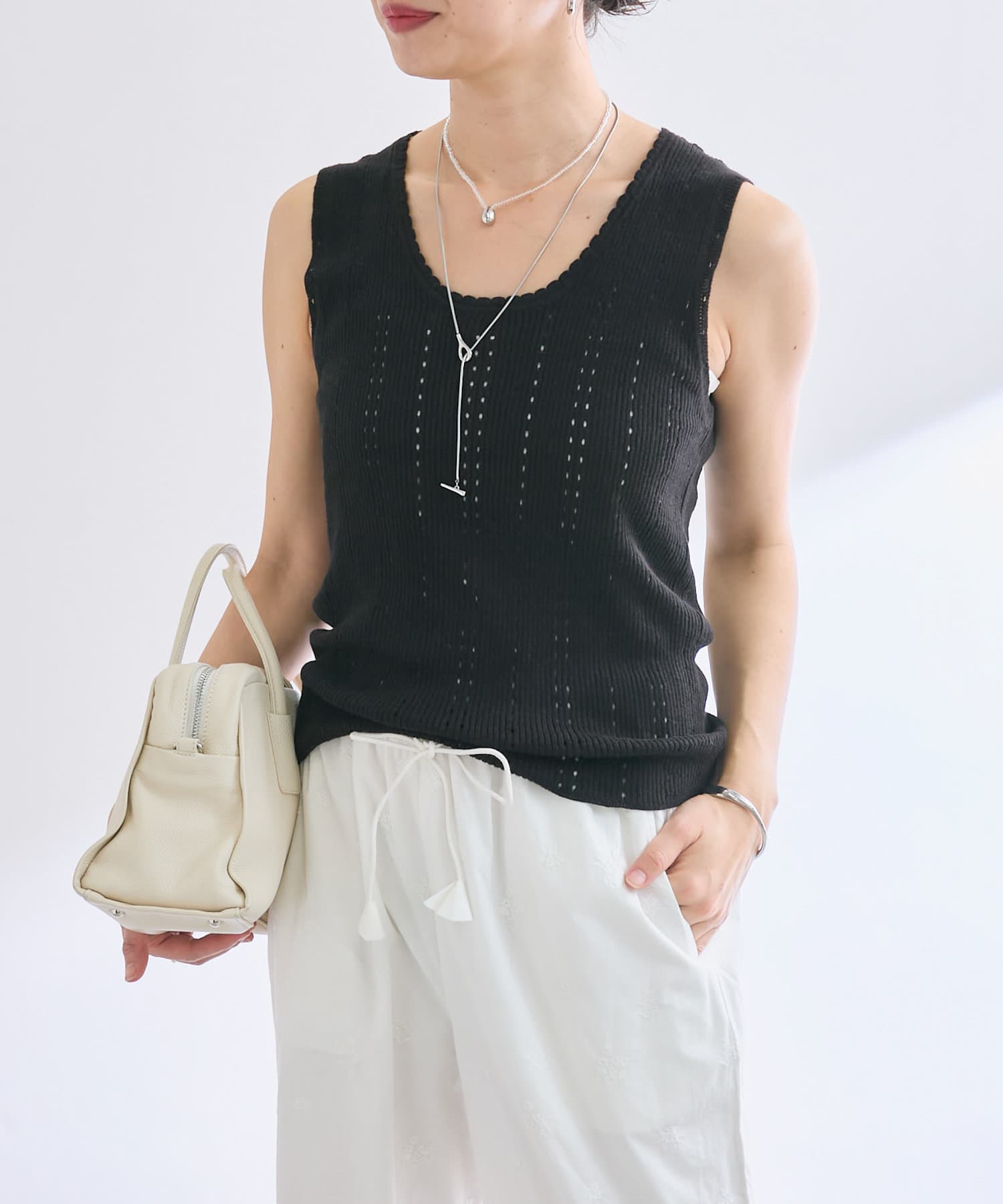 OUTLET(アウトレット) 【RIVE DROITE】アイレットニットタンク