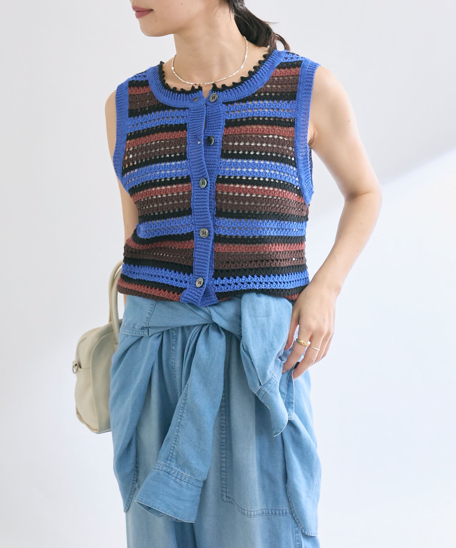 OUTLET(アウトレット) 【RIVE DROITE】クロシェライクニット