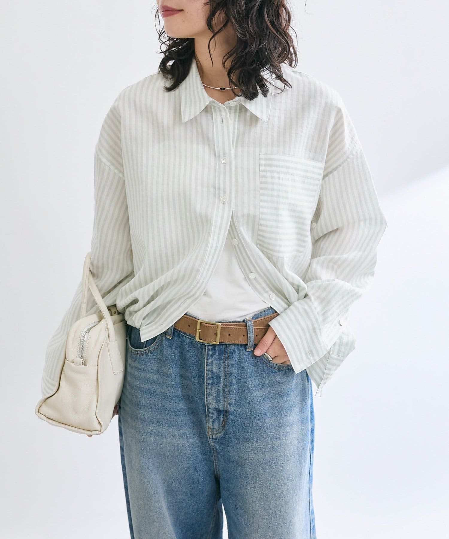 OUTLET(アウトレット) 【RIVE DROITE】ストライプドロストシャツ