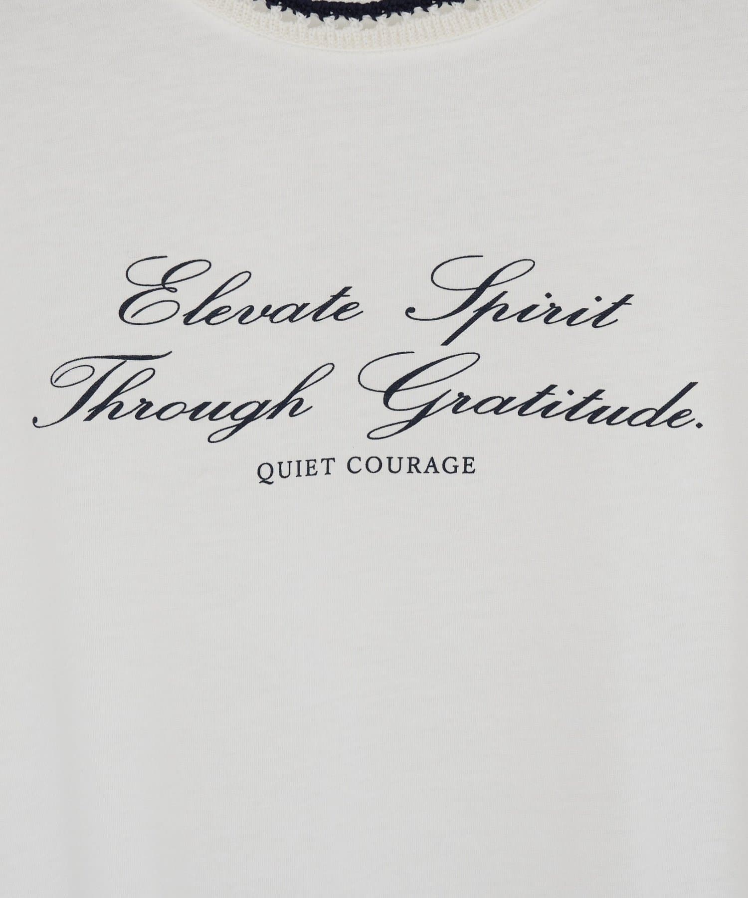 DISCOAT(ディスコート) 【WEB限定】衿編みロゴT