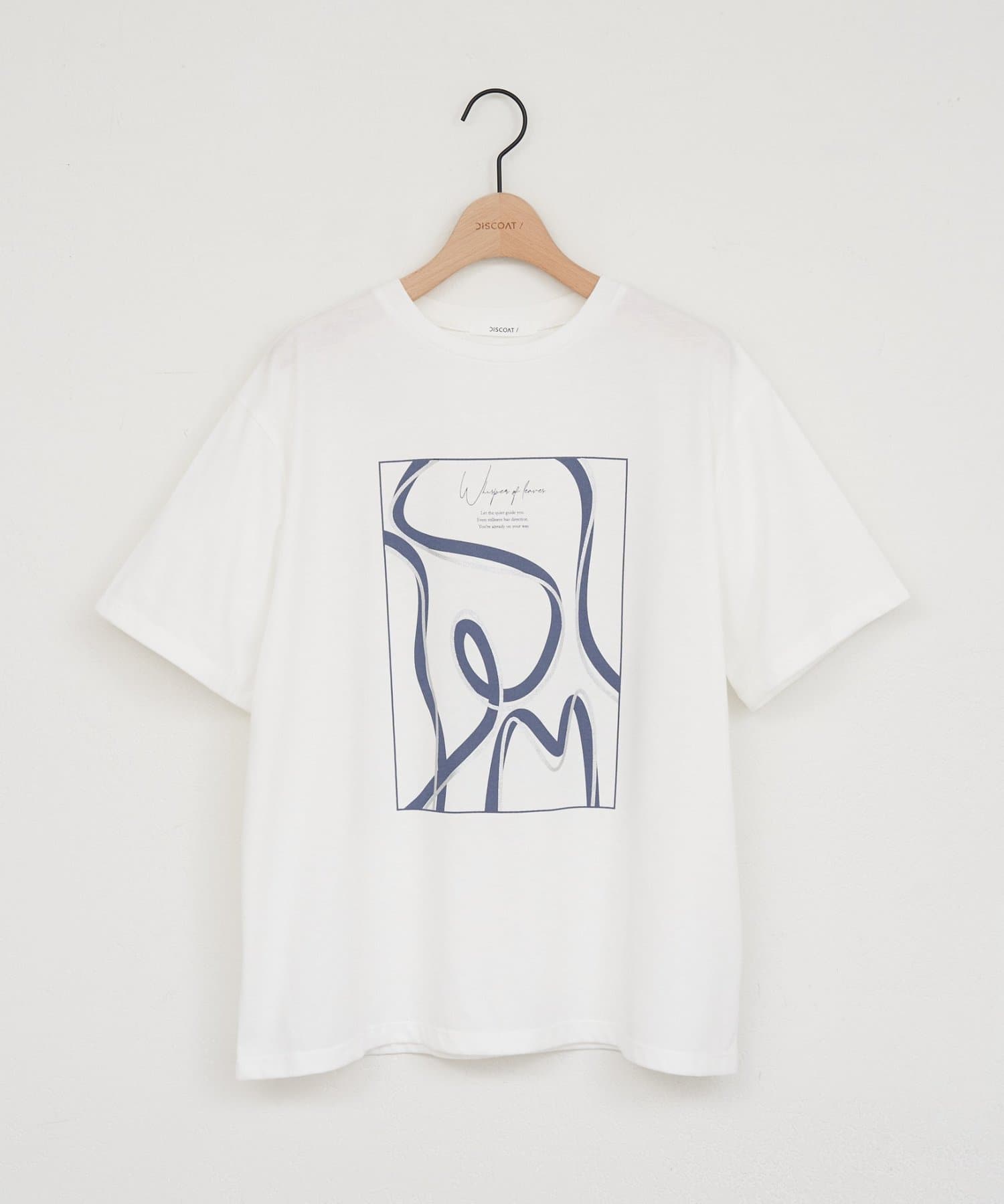 DISCOAT(ディスコート) 【WEB限定】アート箔プリントTシャツ