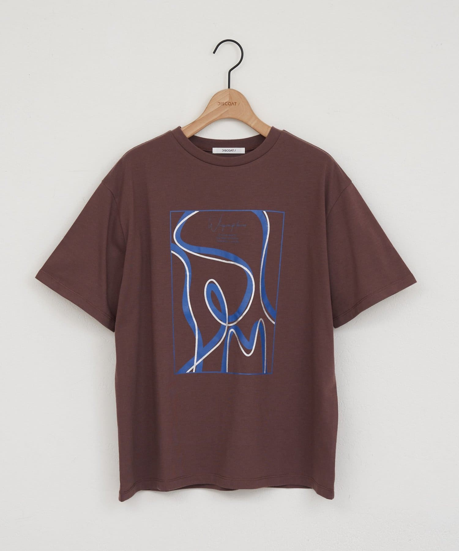 DISCOAT(ディスコート) 【WEB限定】アート箔プリントTシャツ