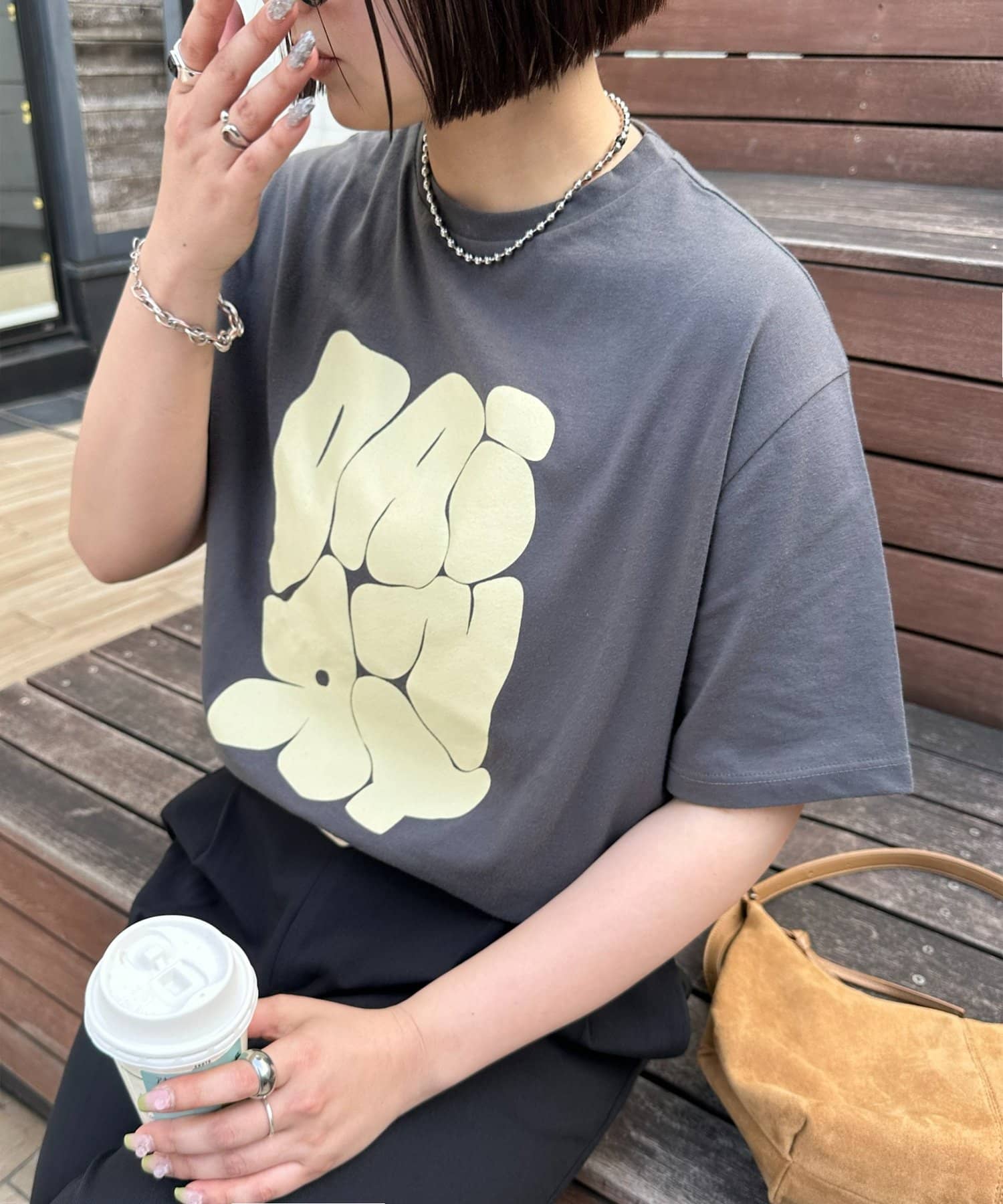 DISCOAT(ディスコート) 【WEB限定】アートロゴTシャツ