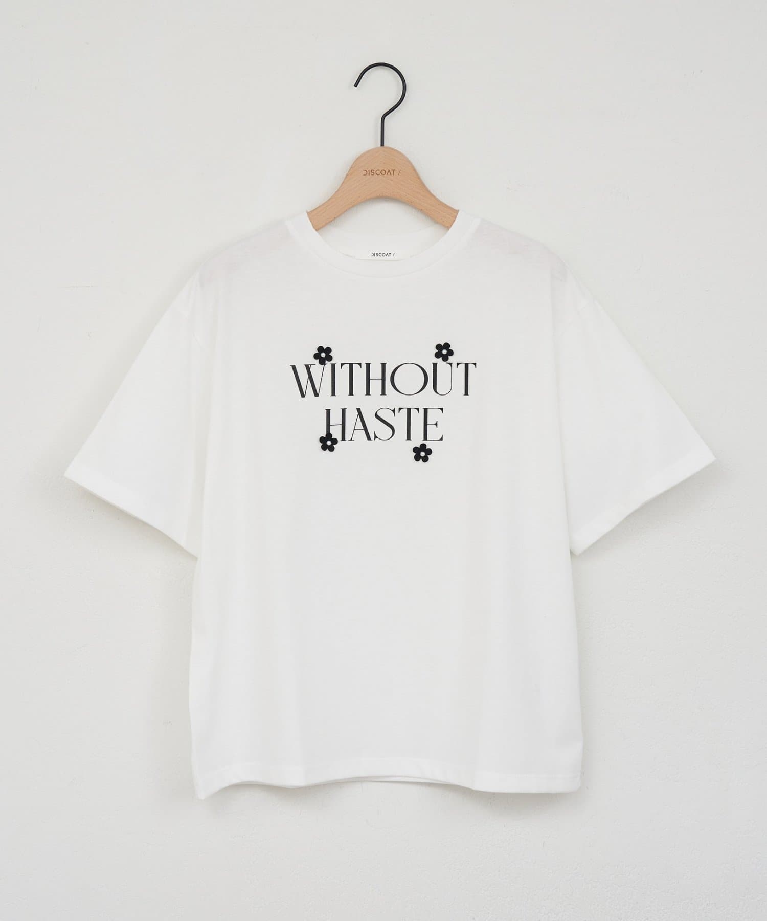 DISCOAT(ディスコート) 【WEB限定 】フラワーロゴTシャツ