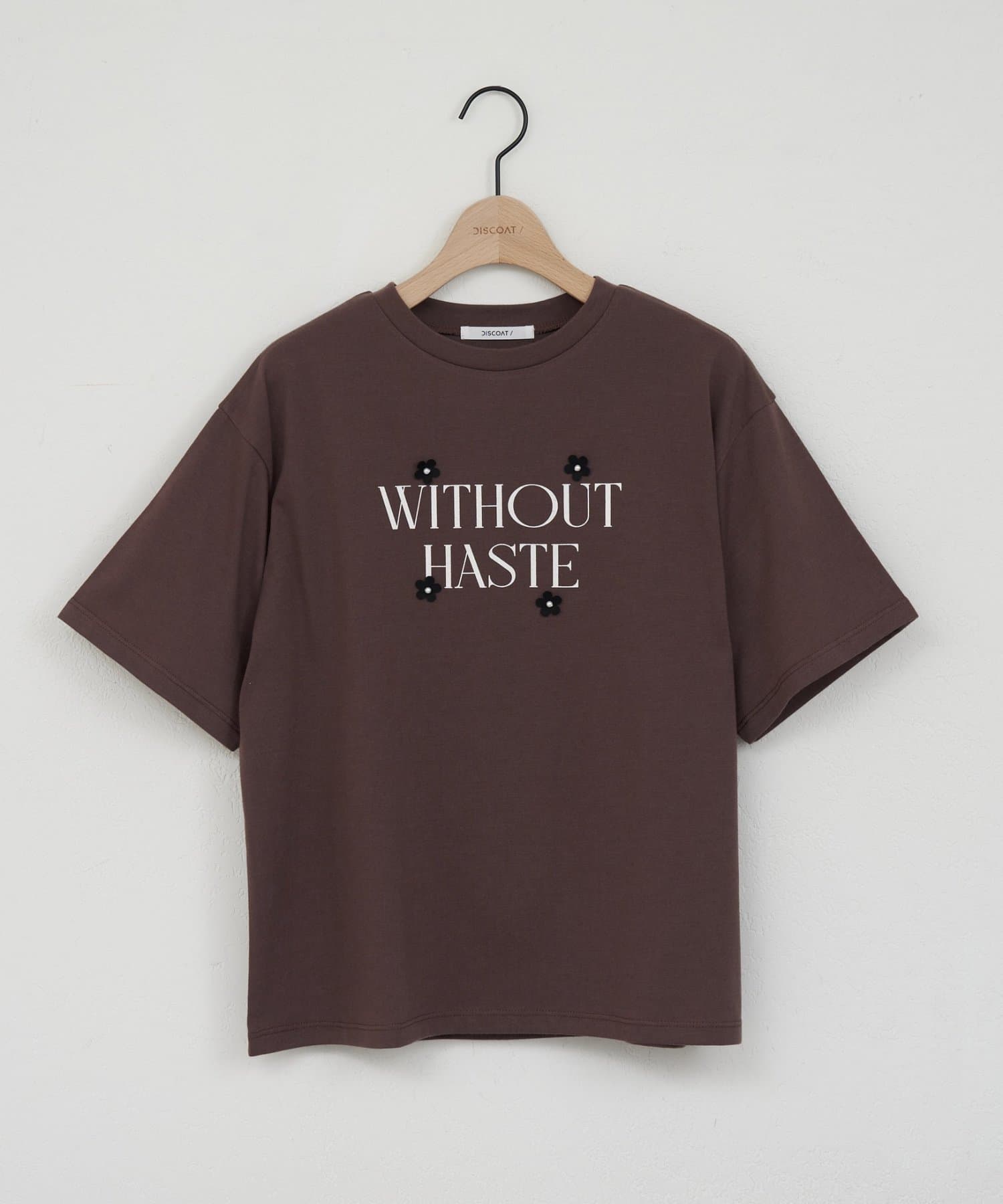 DISCOAT(ディスコート) 【WEB限定 】フラワーロゴTシャツ