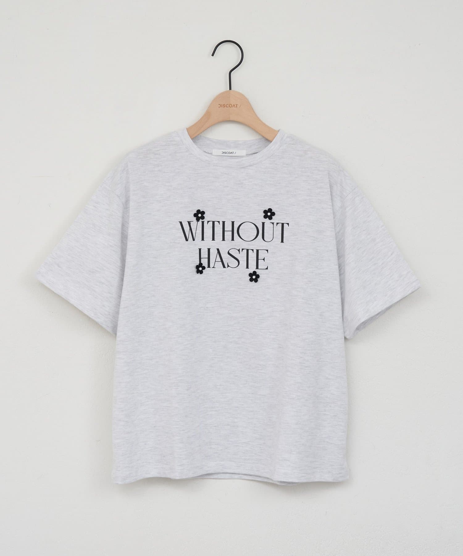 DISCOAT(ディスコート) 【WEB限定 】フラワーロゴTシャツ