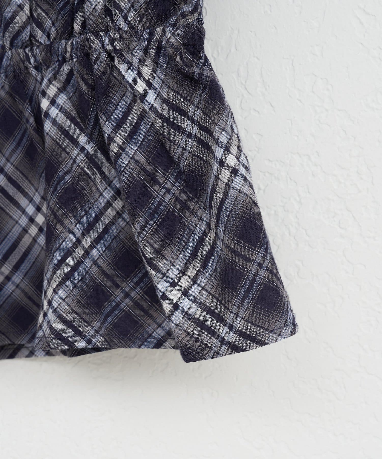 DISCOAT(ディスコート) 【umm.】チェック柄バルーンブラウス