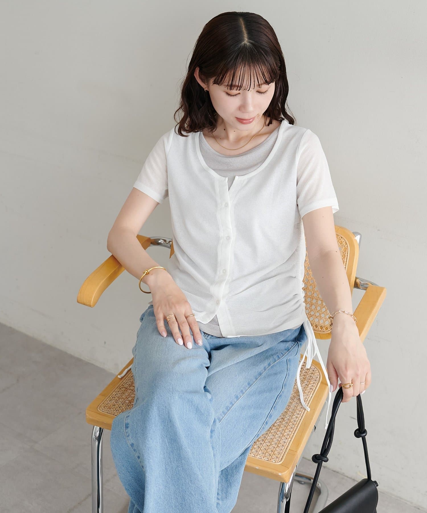 WEB限定】レイヤード風半袖プルオーバー | DISCOAT(ディスコート