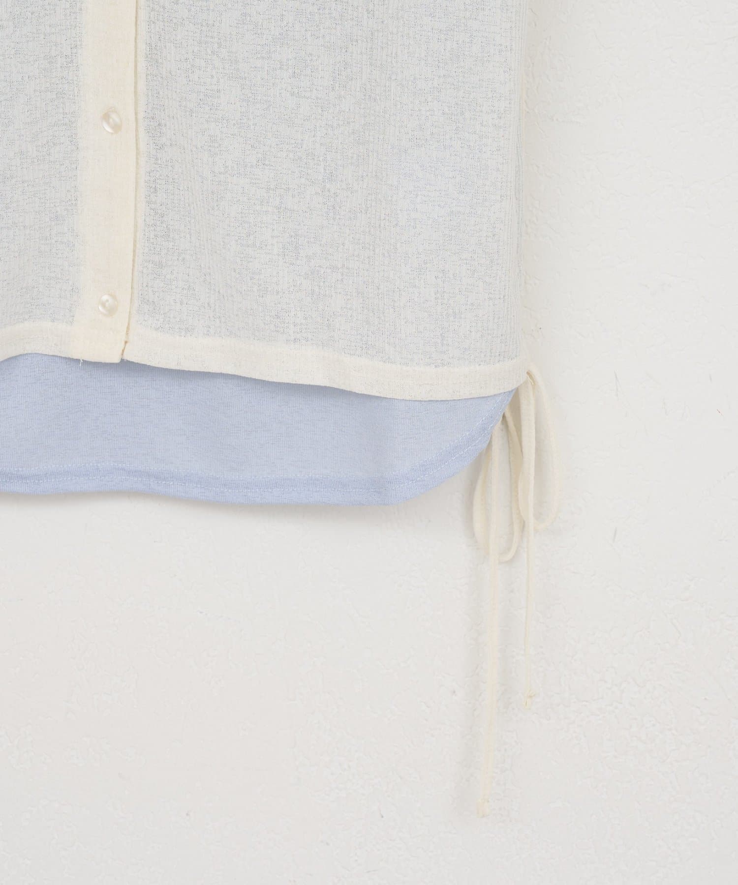 DISCOAT(ディスコート) 【WEB限定】レイヤード風半袖プルオーバー