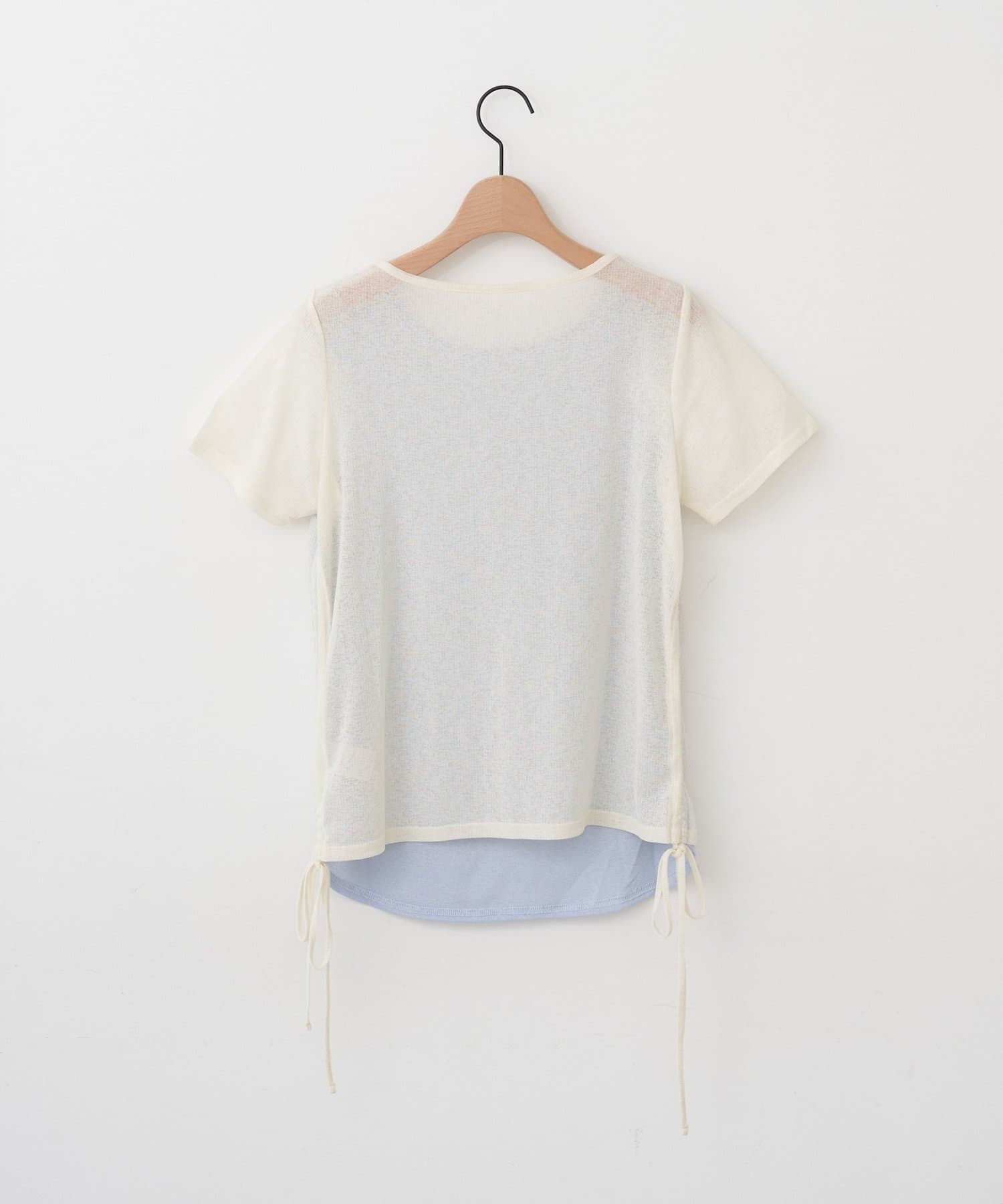 DISCOAT(ディスコート) 【WEB限定】レイヤード風半袖プルオーバー