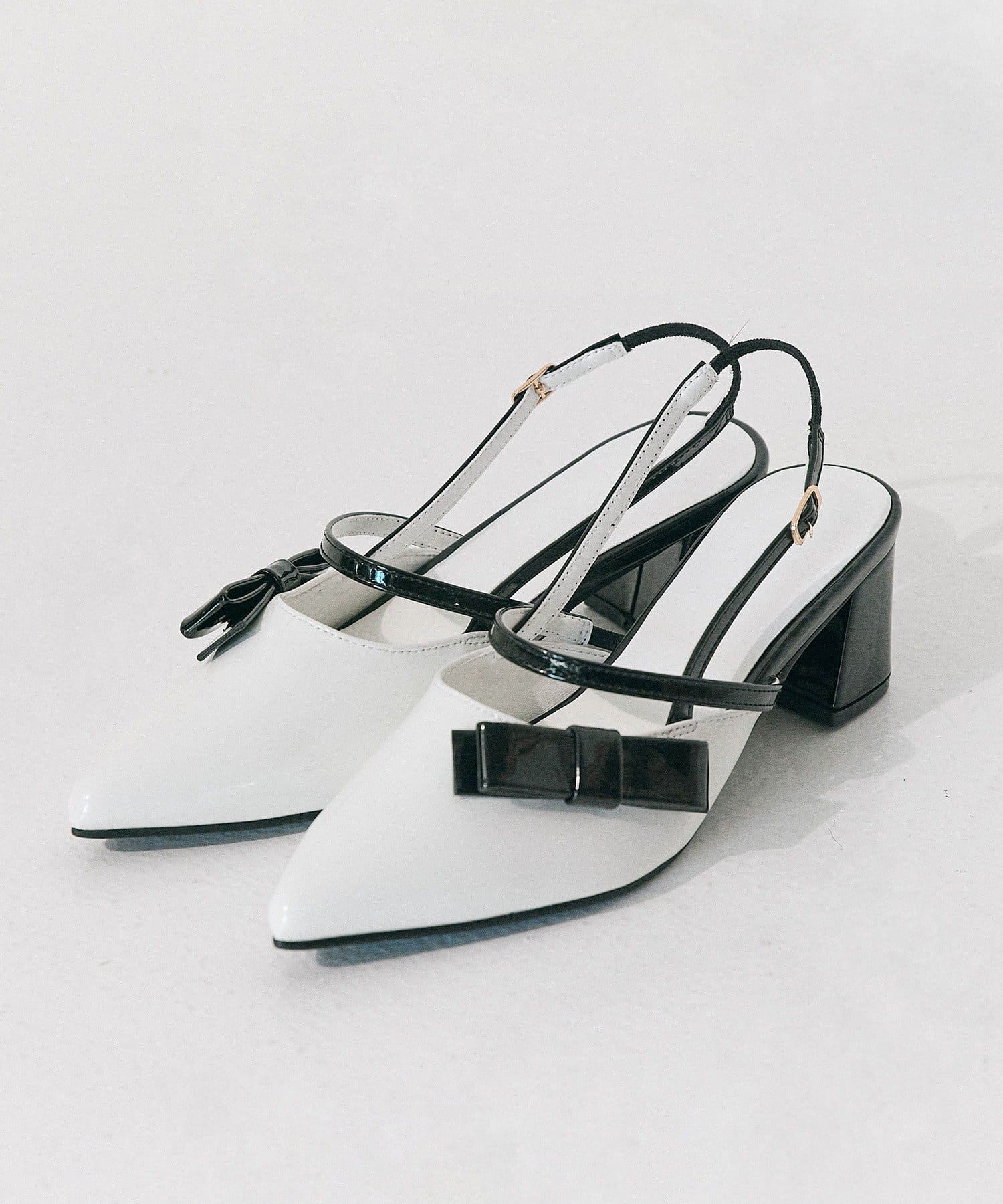 Belle Charme(ベルシャルム) Elegant Ribbon Mules