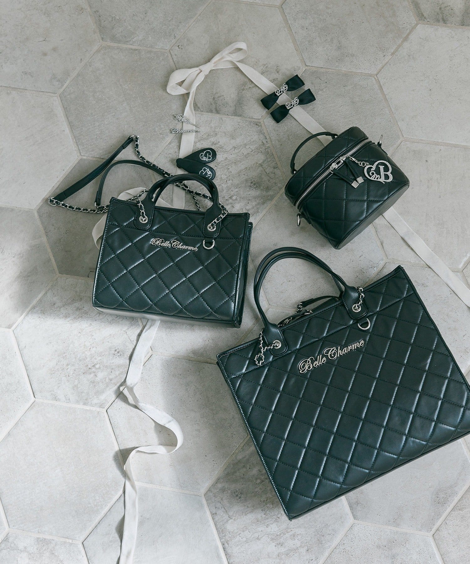 Belle Charme(ベルシャルム) Belle Charme Quilted Carry on Tote