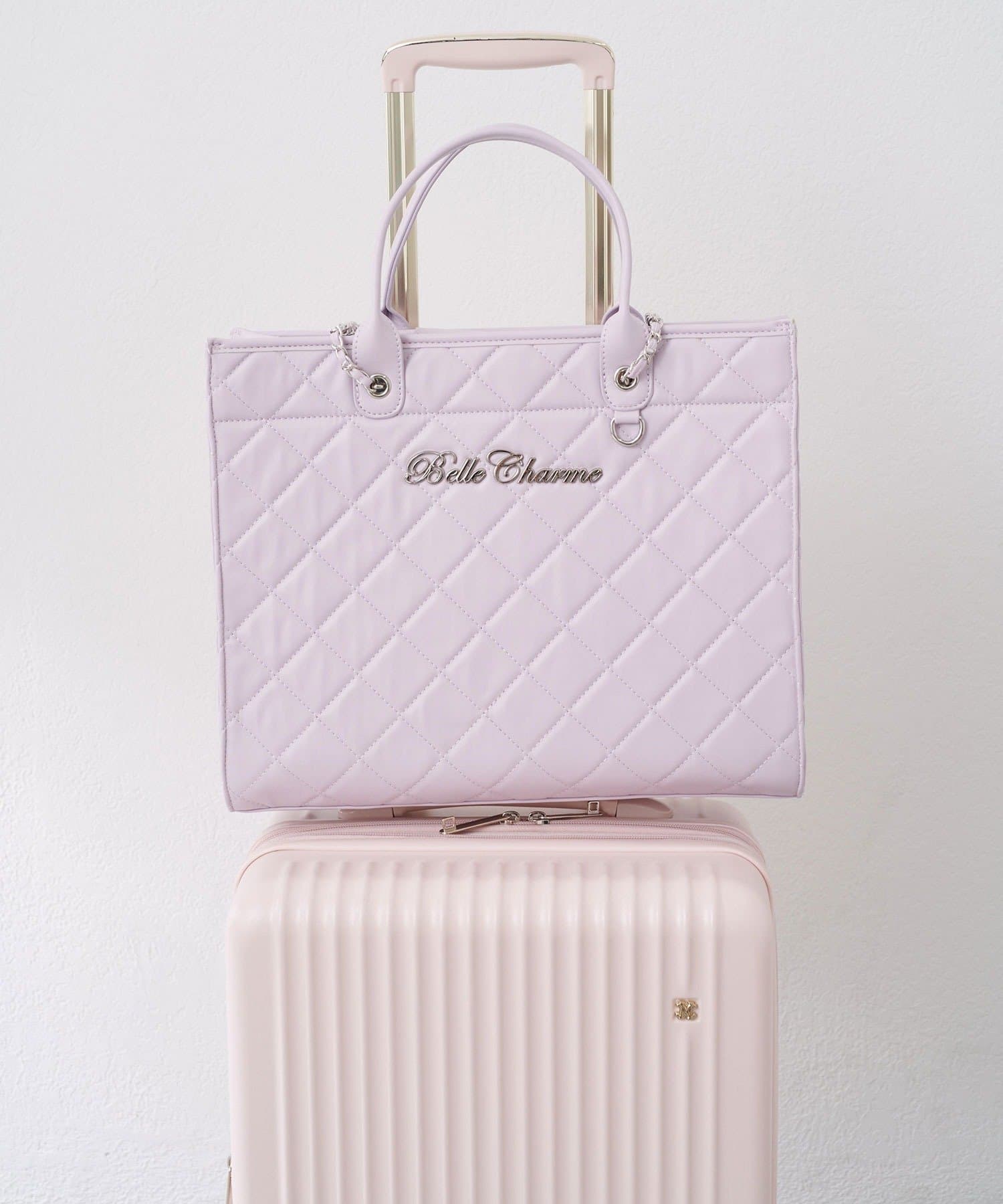 Belle Charme(ベルシャルム) 《大容量》Belle Charme Quilted Carry on Tote