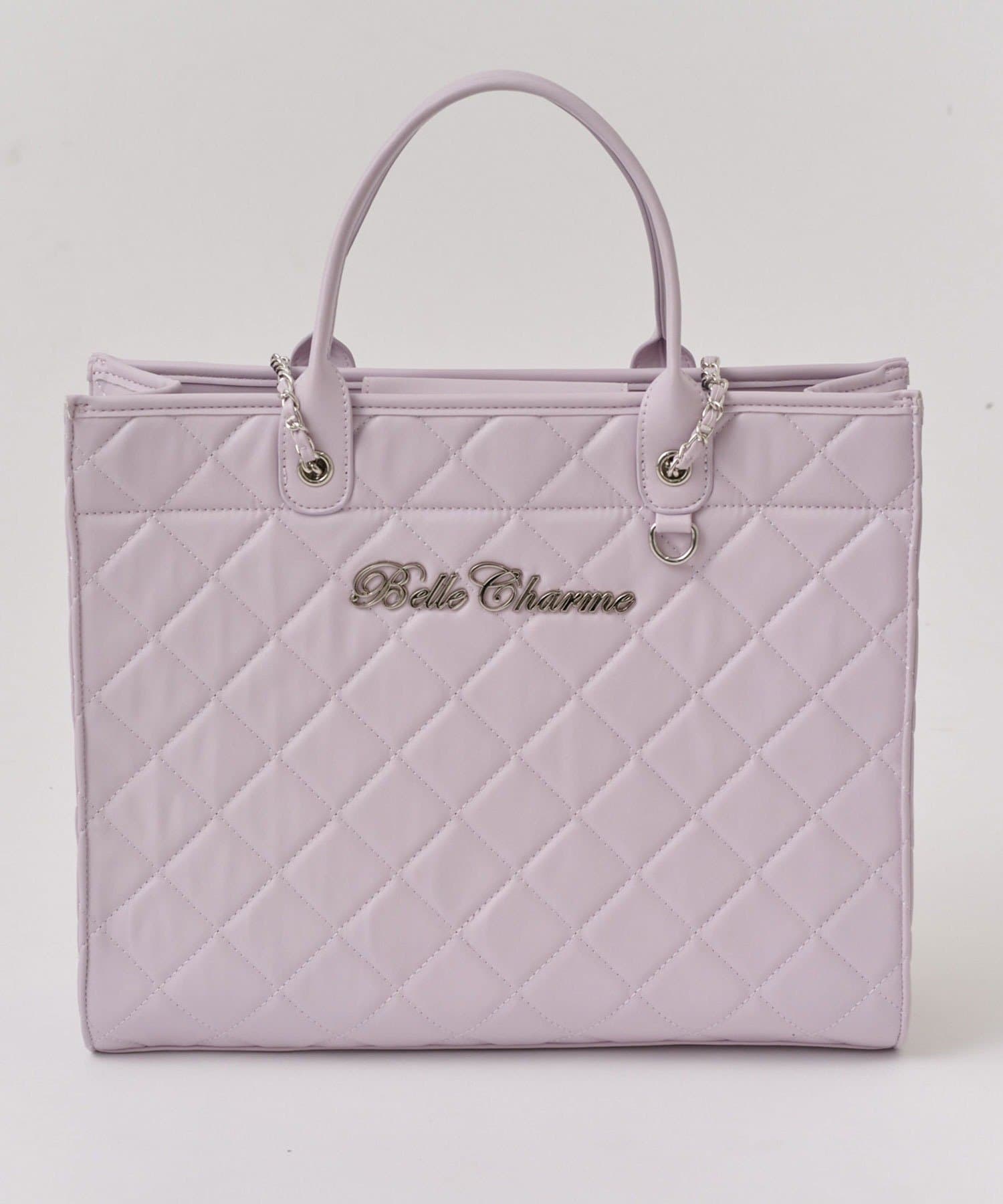 Belle Charme(ベルシャルム) 《大容量》Belle Charme Quilted Carry on Tote