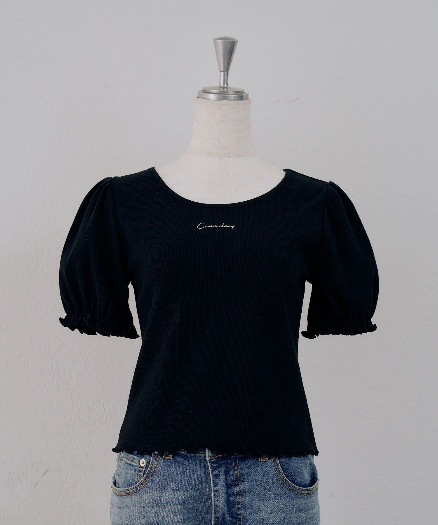 NICE CLAUP / OLIVE des OLIVE OUTLET(ナイスクラップ  / オリーブ デ オリーブ アウトレット) 【continuer】ラメロゴパフT