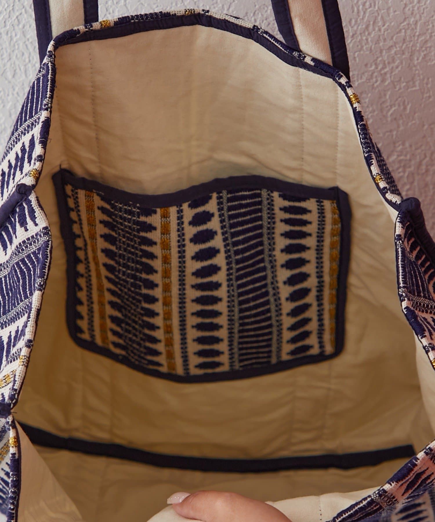 Remind me and forever(リマインドミーアンドフォーエバー) 【nane】【Insida Series】ルレックスジャガードトートバッグ