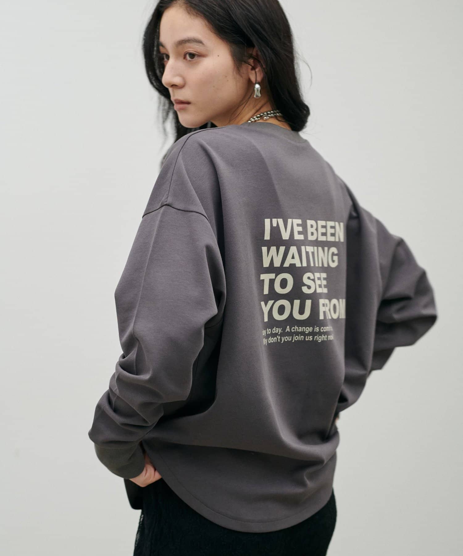 LARUTA(ラルータ) 【LARUTA】ロゴBIGスウェットタッチダンボールプルオーバー