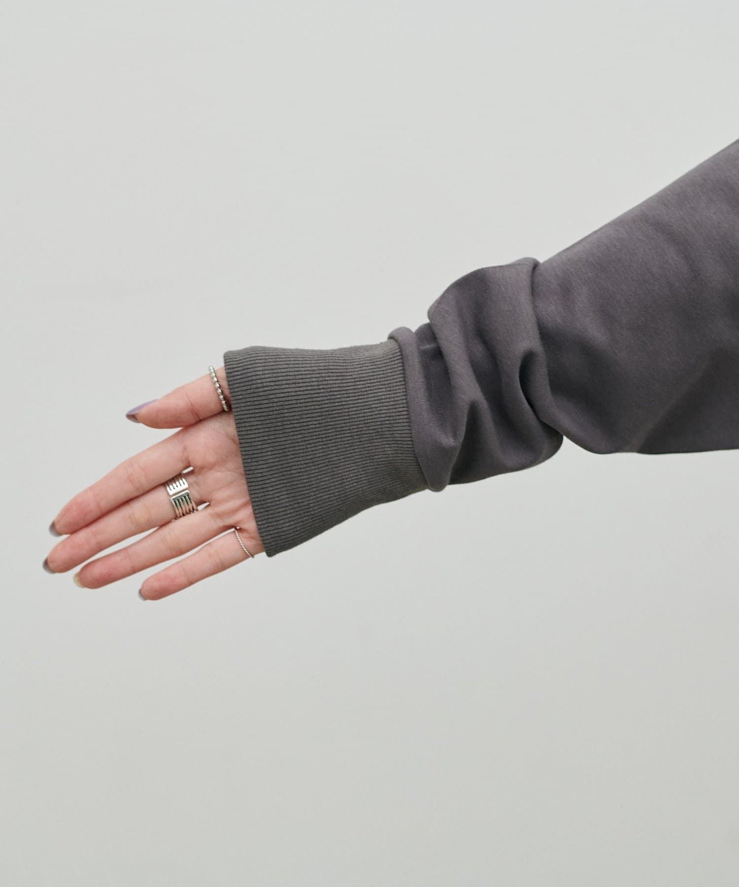 LARUTA(ラルータ) 【LARUTA】ロゴBIGスウェットタッチダンボールプルオーバー