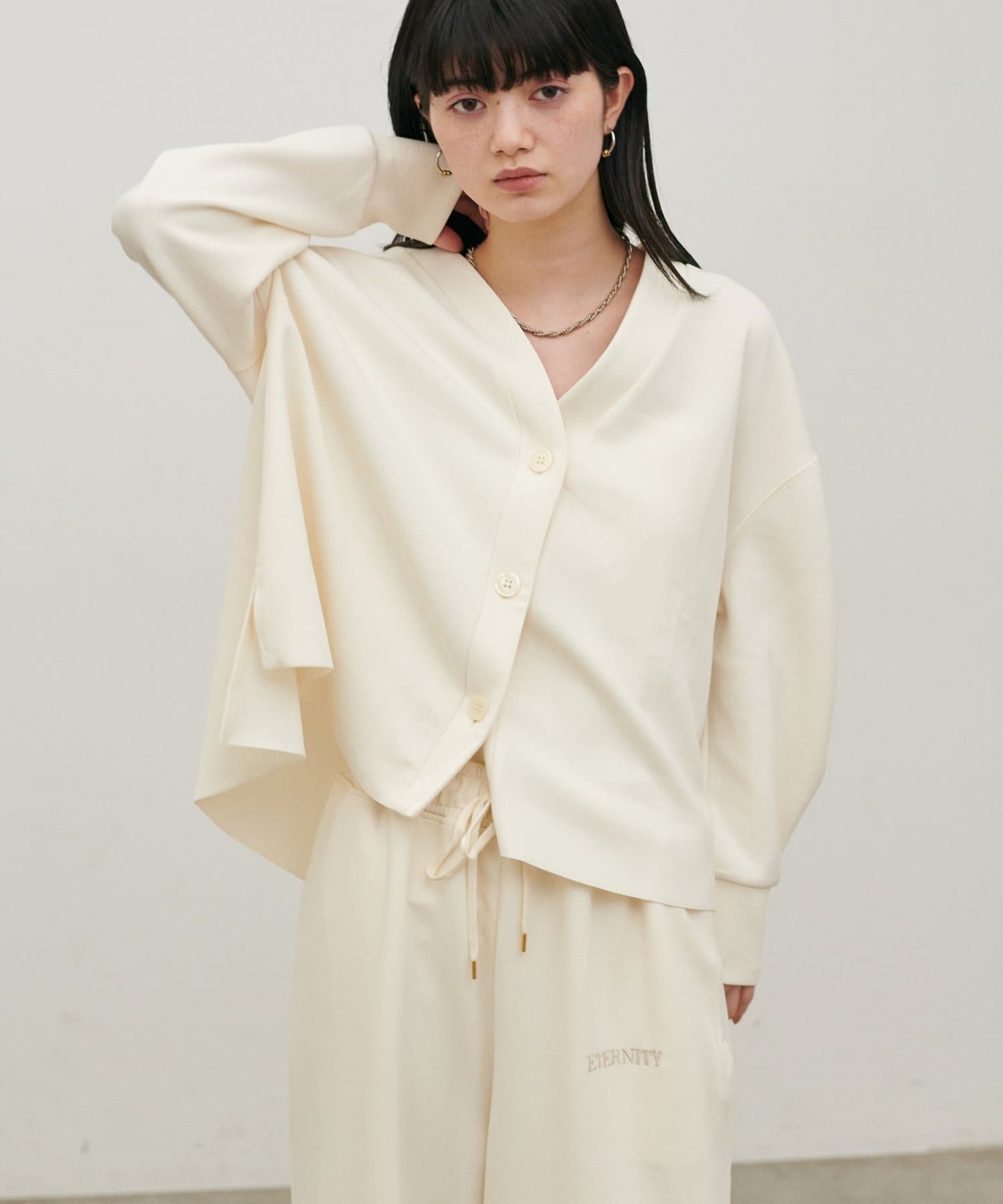 LARUTA(ラルータ) 【LARUTA】サンディカットジャージーカーデ