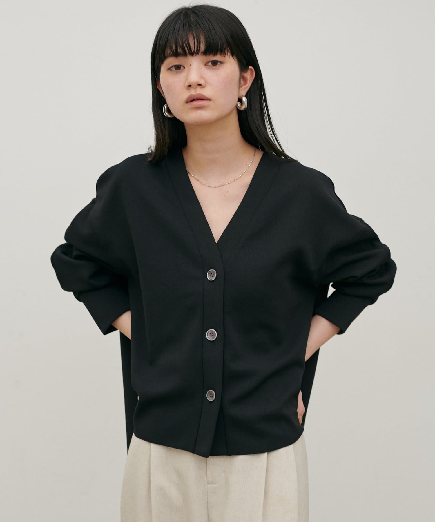 LARUTA(ラルータ) 【LARUTA】サンディカットジャージーカーデ