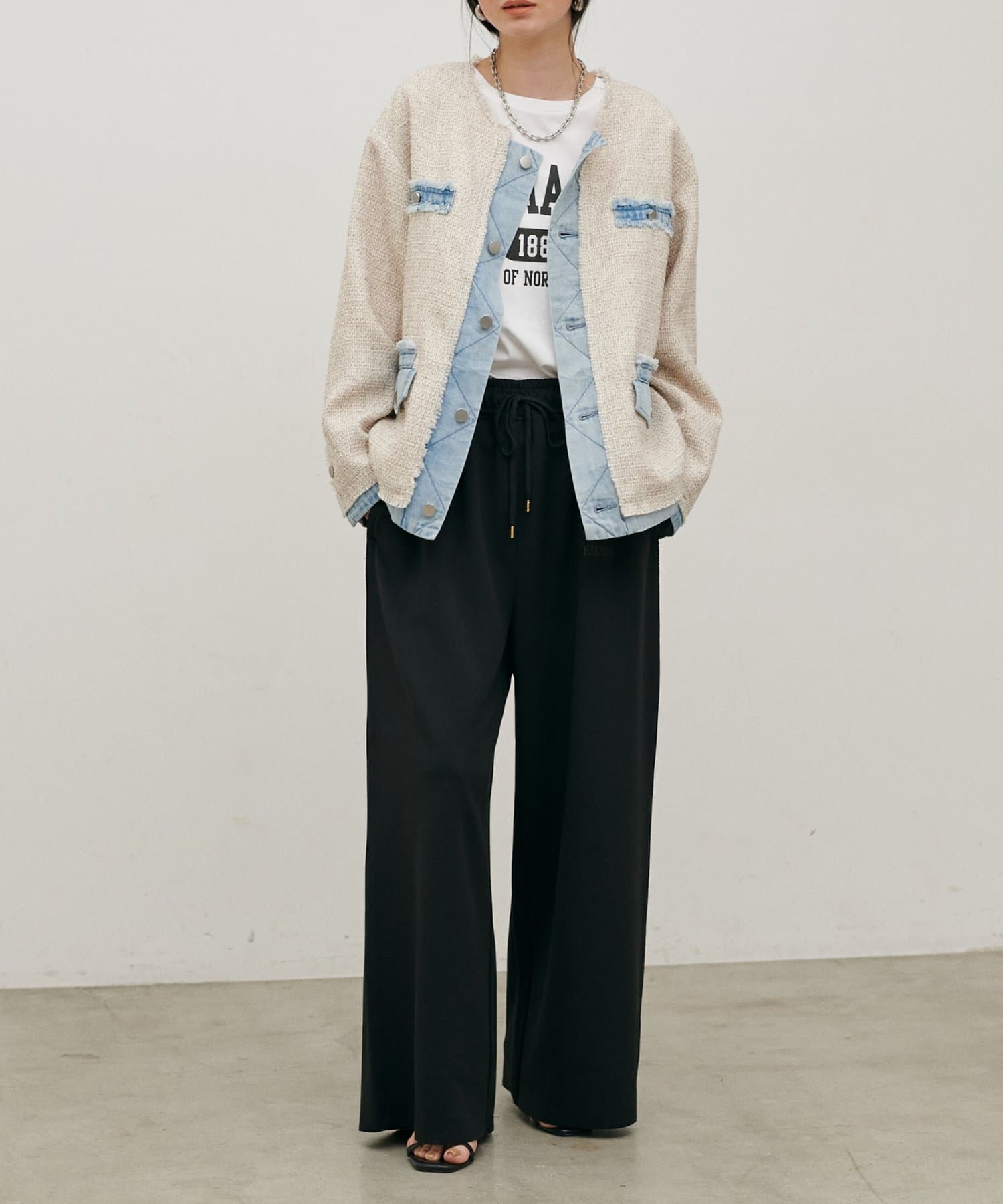 LARUTA(ラルータ) 【LARUTA】サンディカットジャージーパンツ