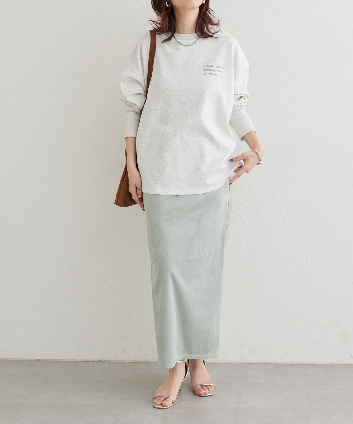 LARUTA(ラルータ) 【LARUTA】ストレッチスウェードスカート