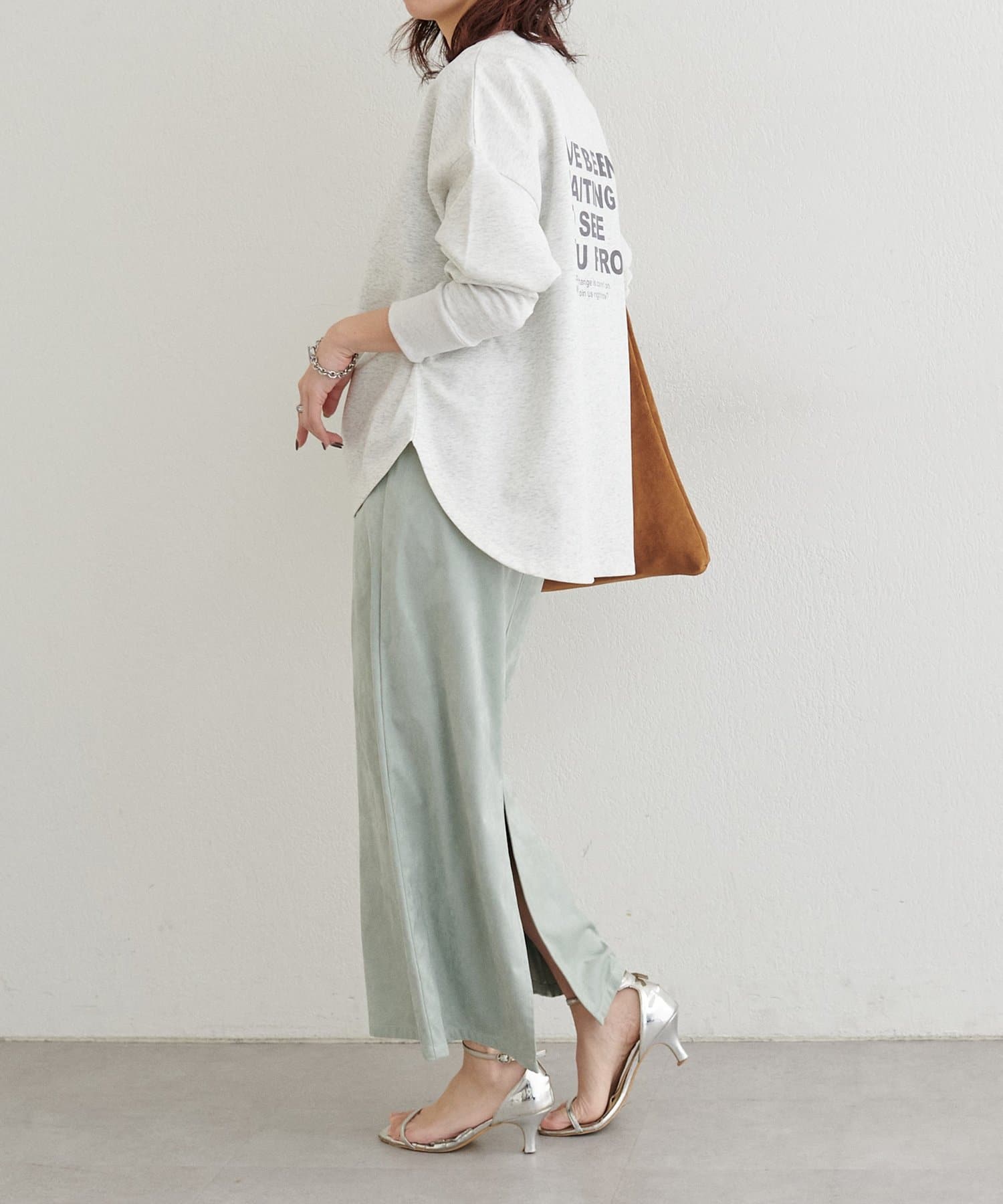 LARUTA(ラルータ) 【LARUTA】ストレッチスウェードスカート