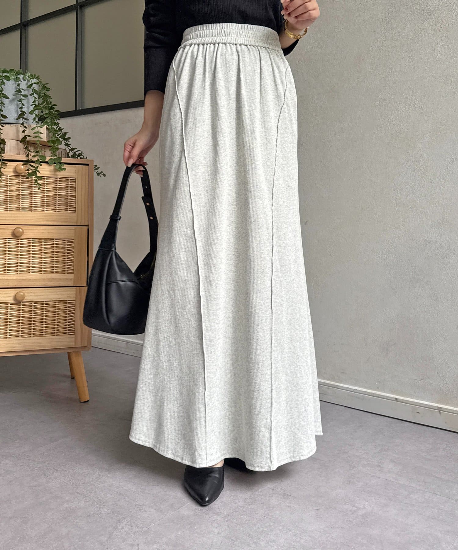 Thevon.(ゼヴォン) リブマーメイドスカート