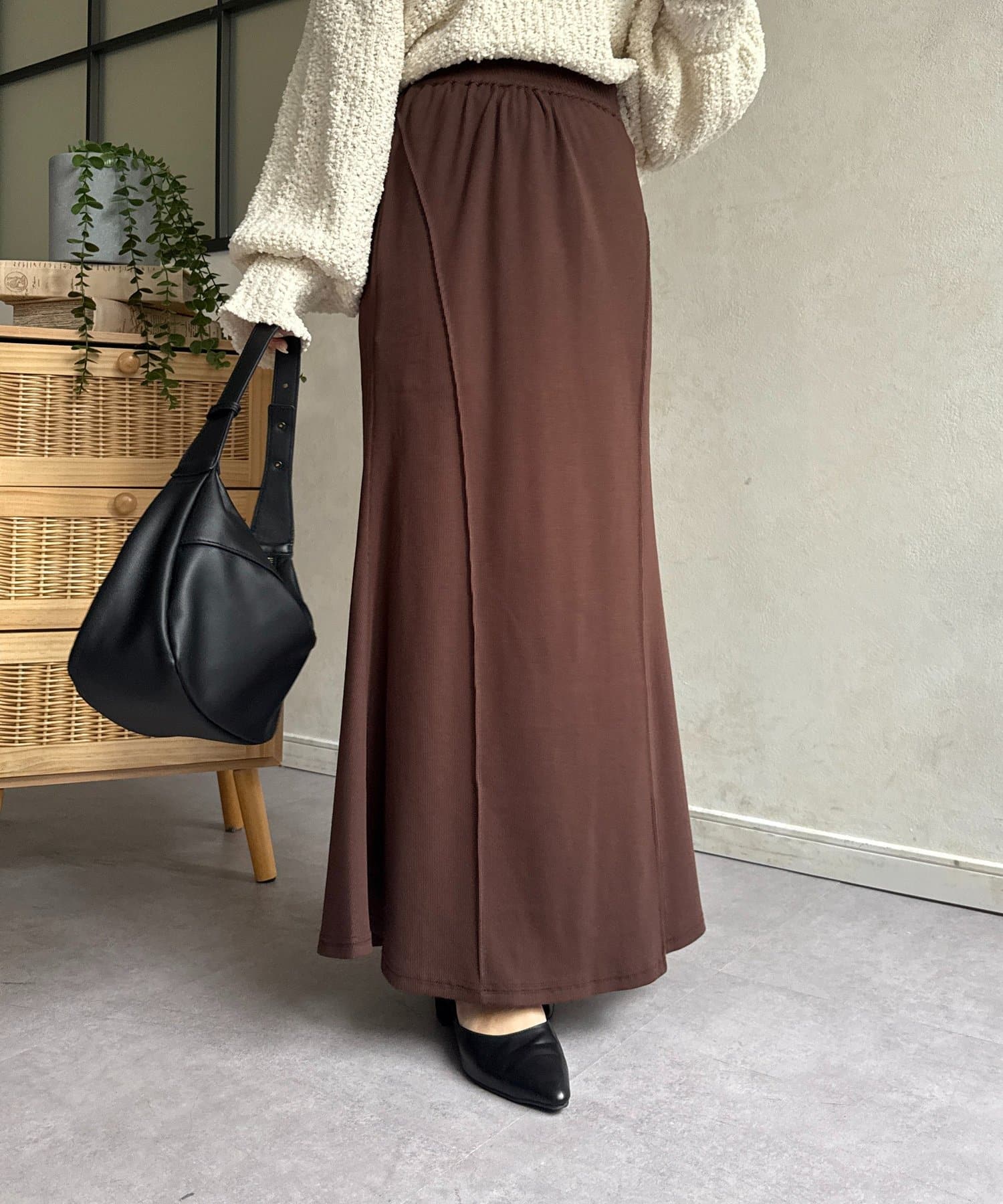 Thevon.(ゼヴォン) リブマーメイドスカート