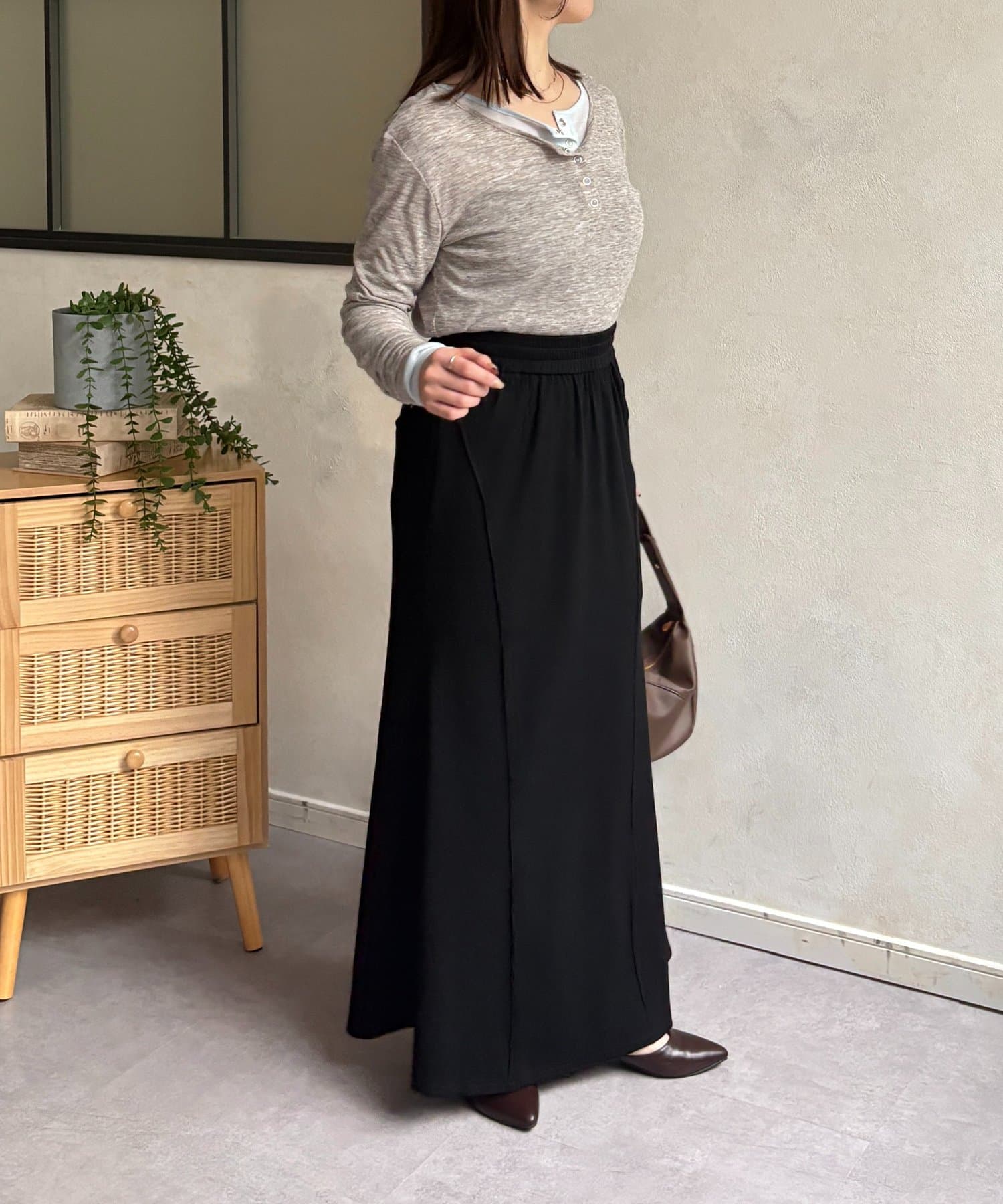 Thevon.(ゼヴォン) リブマーメイドスカート