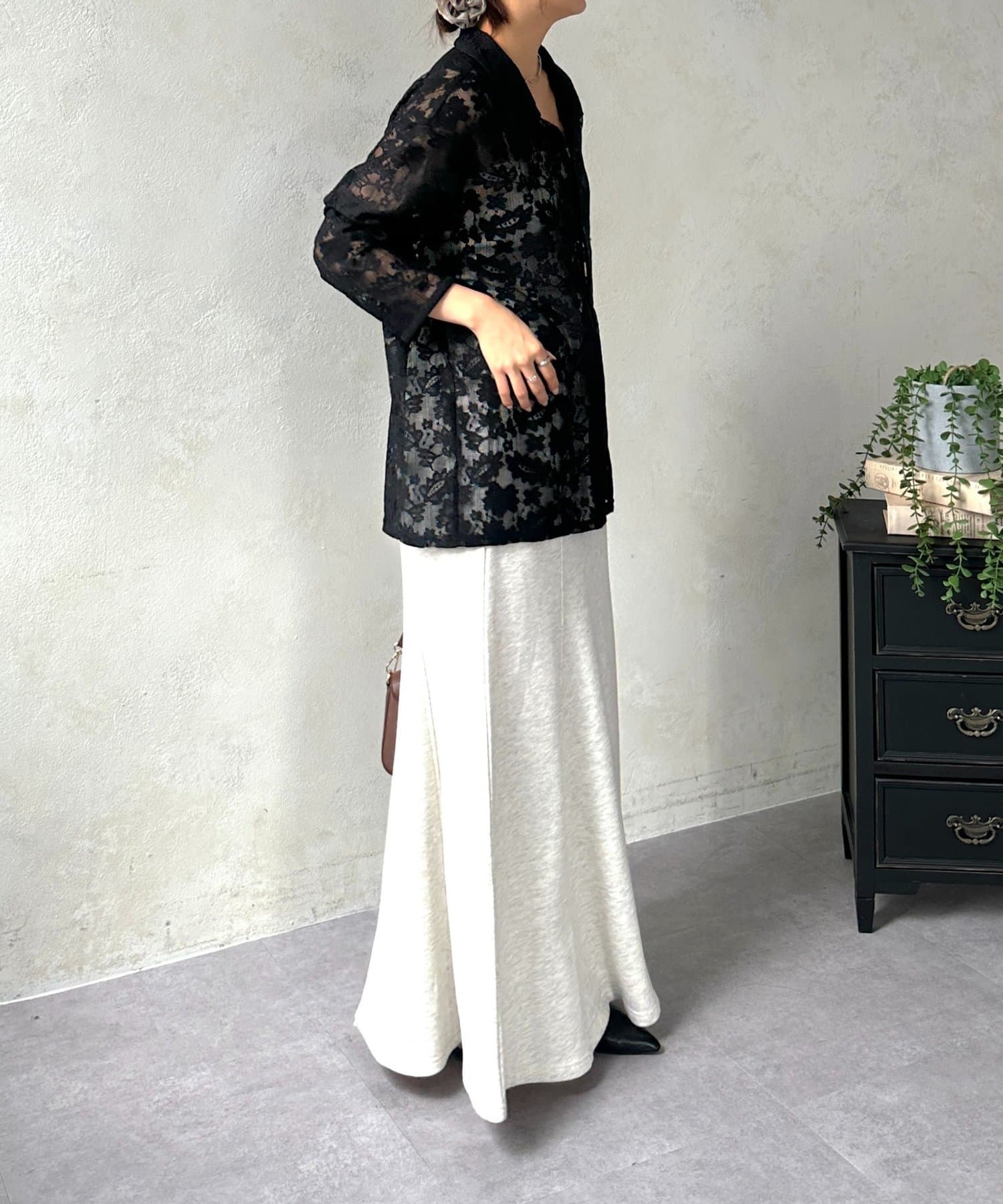 Thevon.(ゼヴォン) メッシュレースシャツ