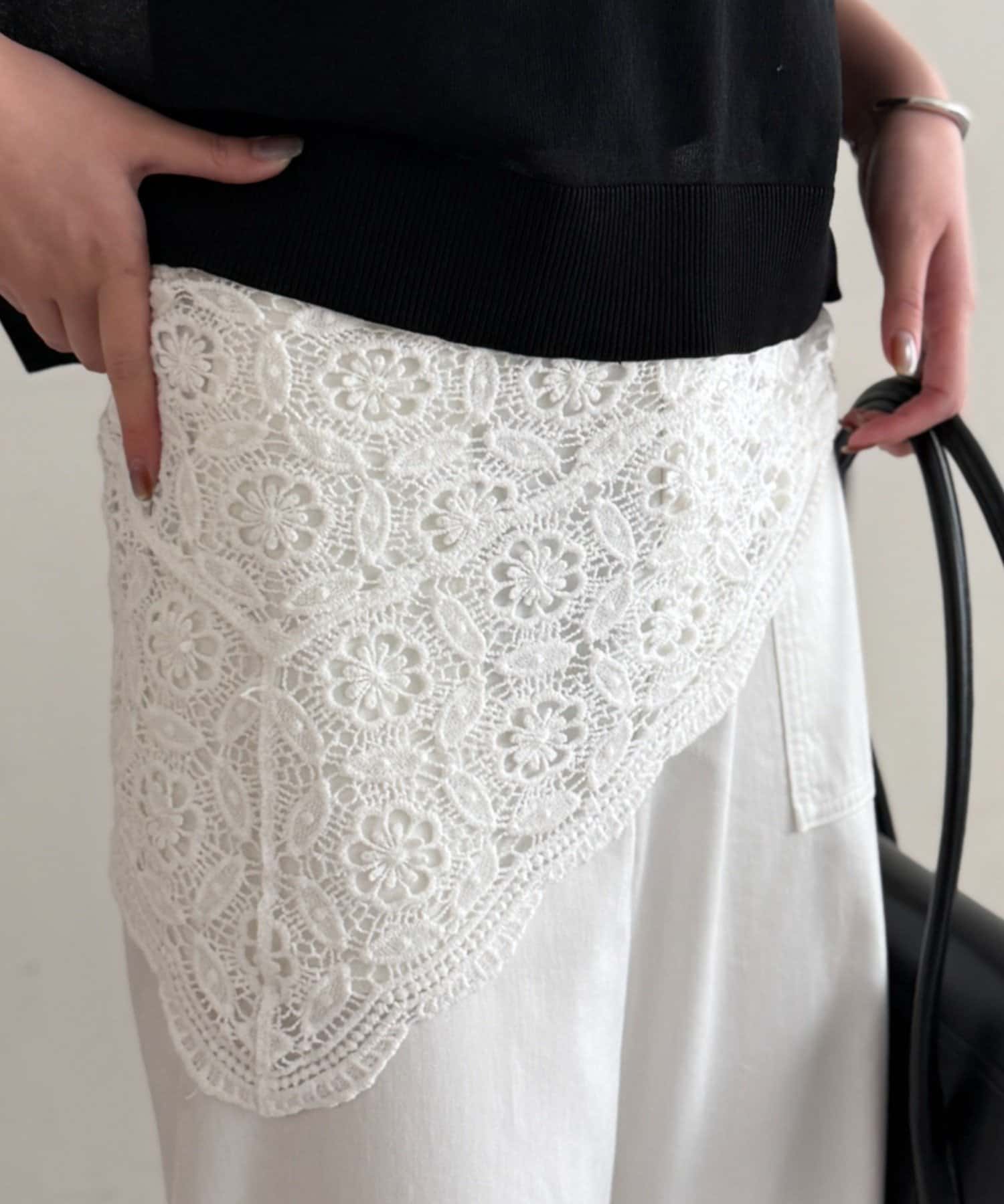 LOUNGEDRESS(ラウンジドレス) 【GALENA/ガレナ】コットンレーススカーフ